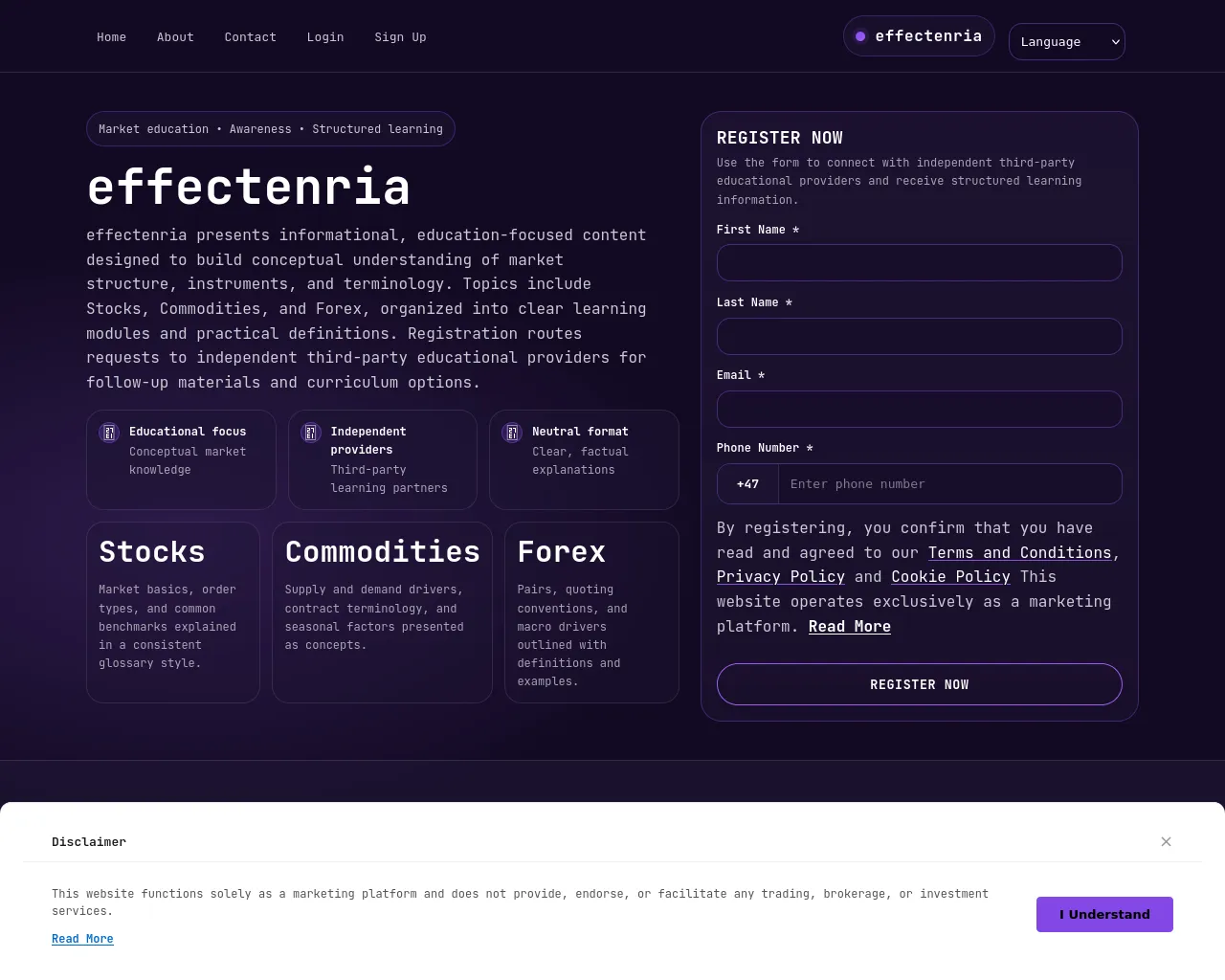 Screenshot of effectenria.click
