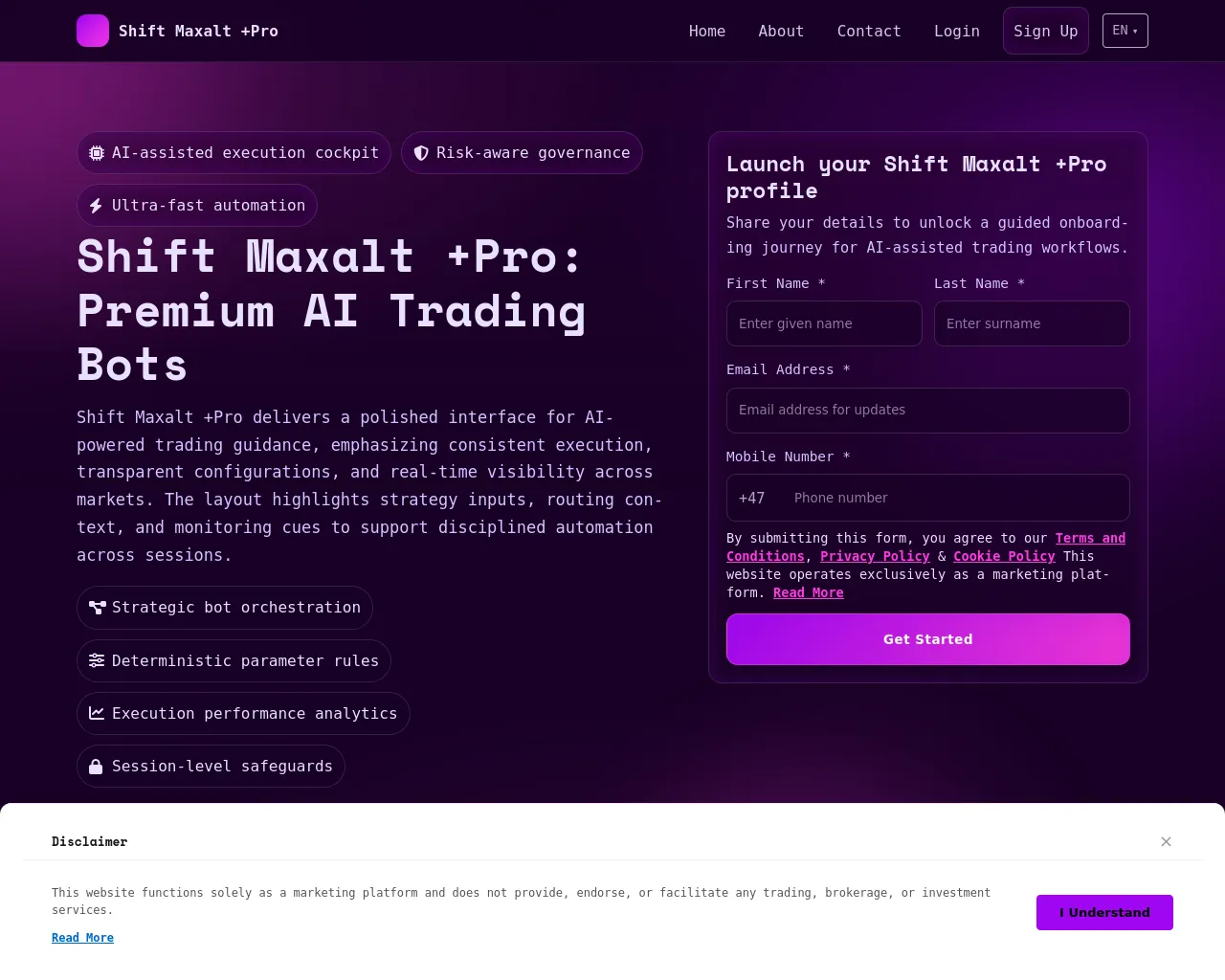 Screenshot of shiftmaxaltpro.click