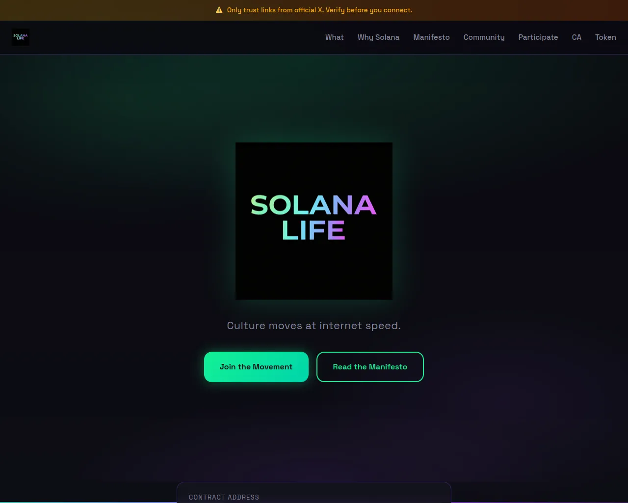Screenshot of solanalife.fun