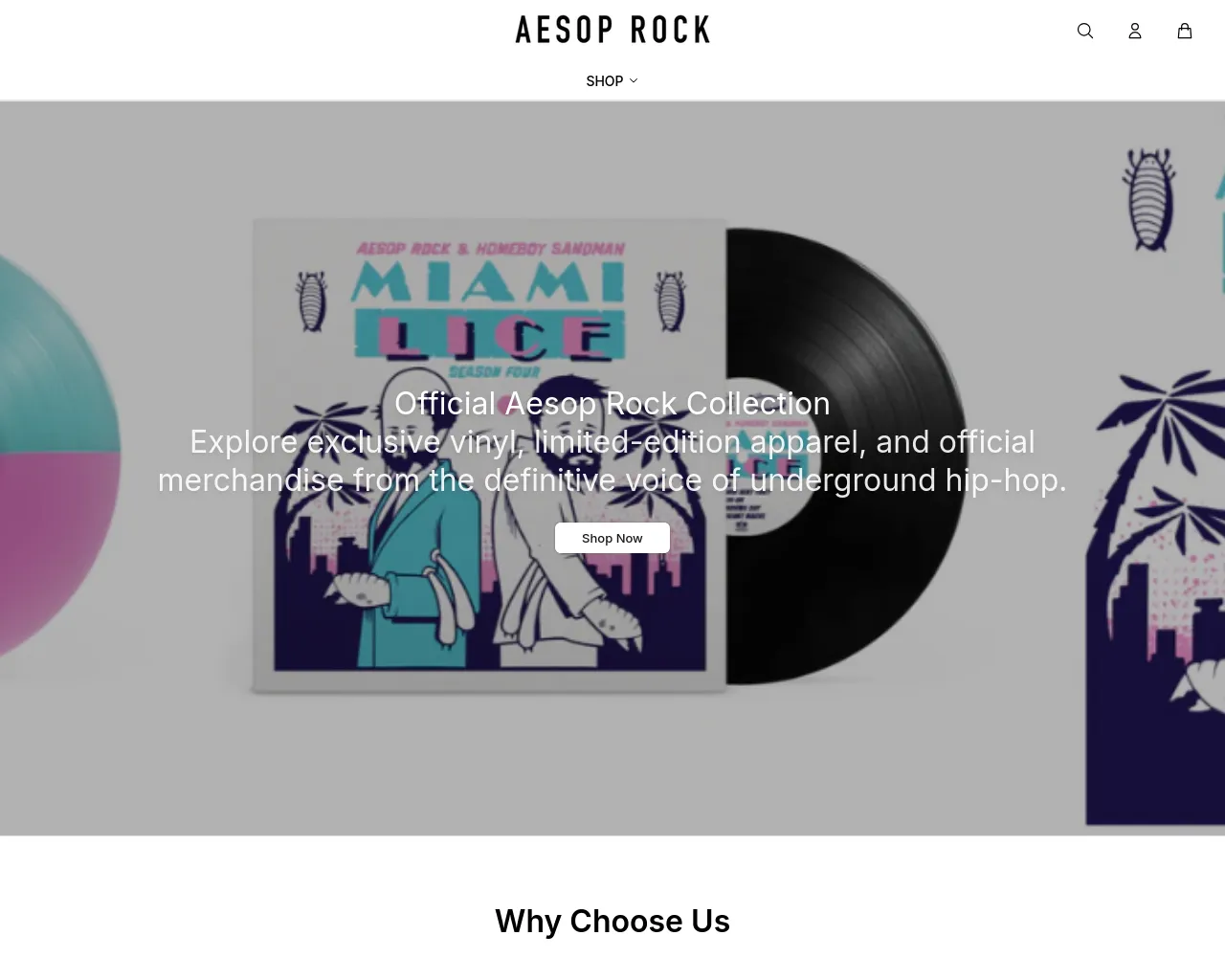 Screenshot of aesoprockgoods.shop