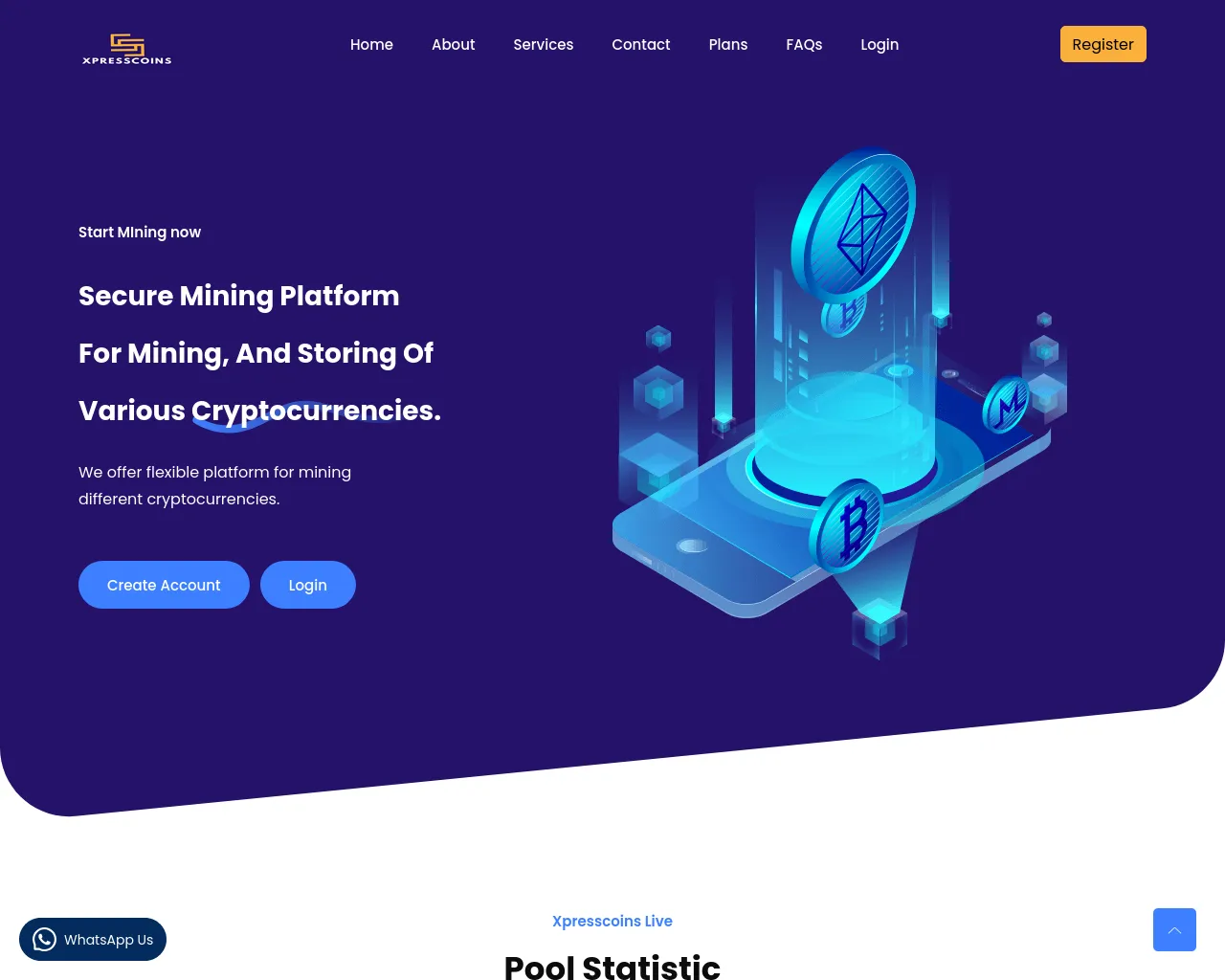 Screenshot of xpresscoins.xyz
