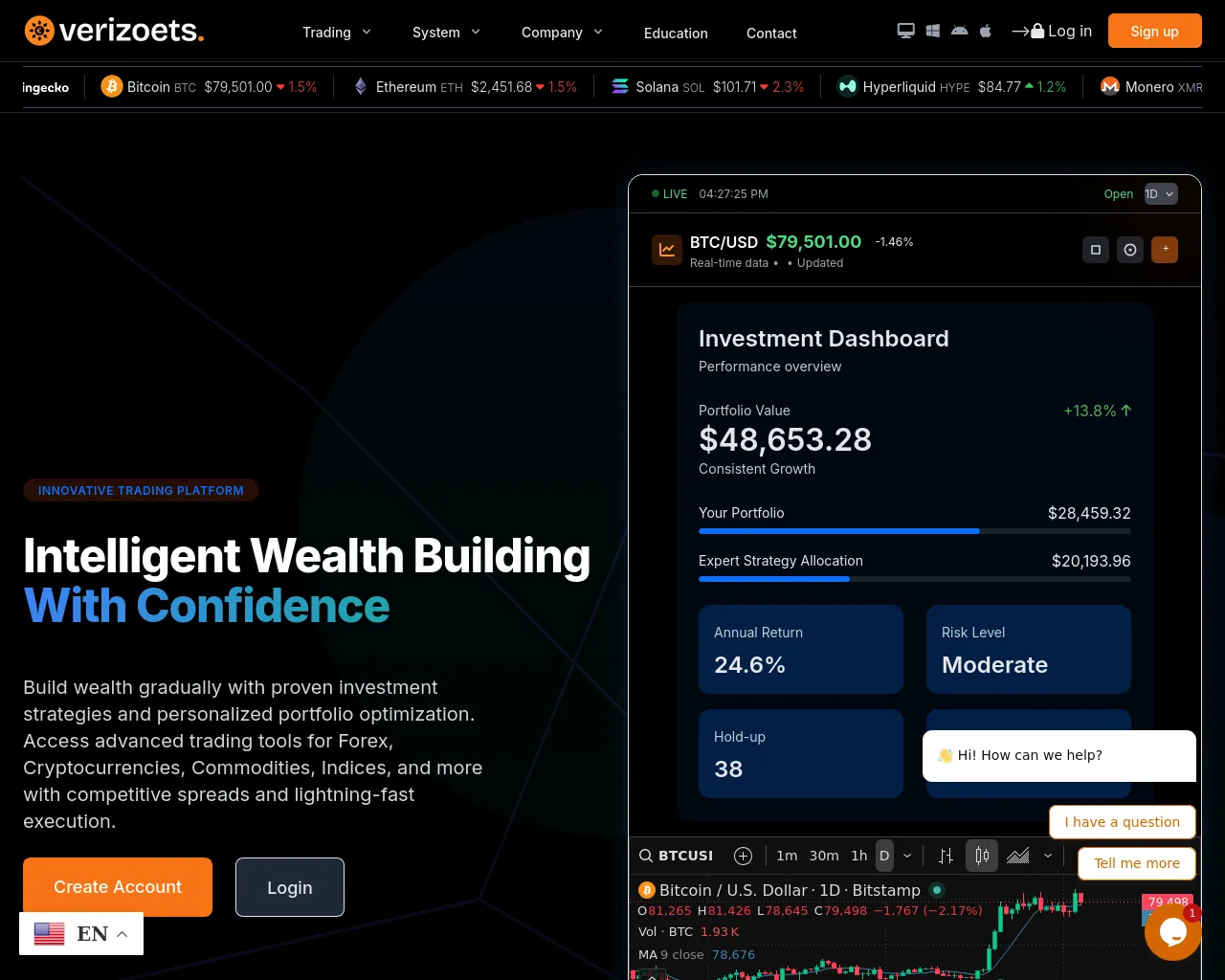 Screenshot of verizoet.com