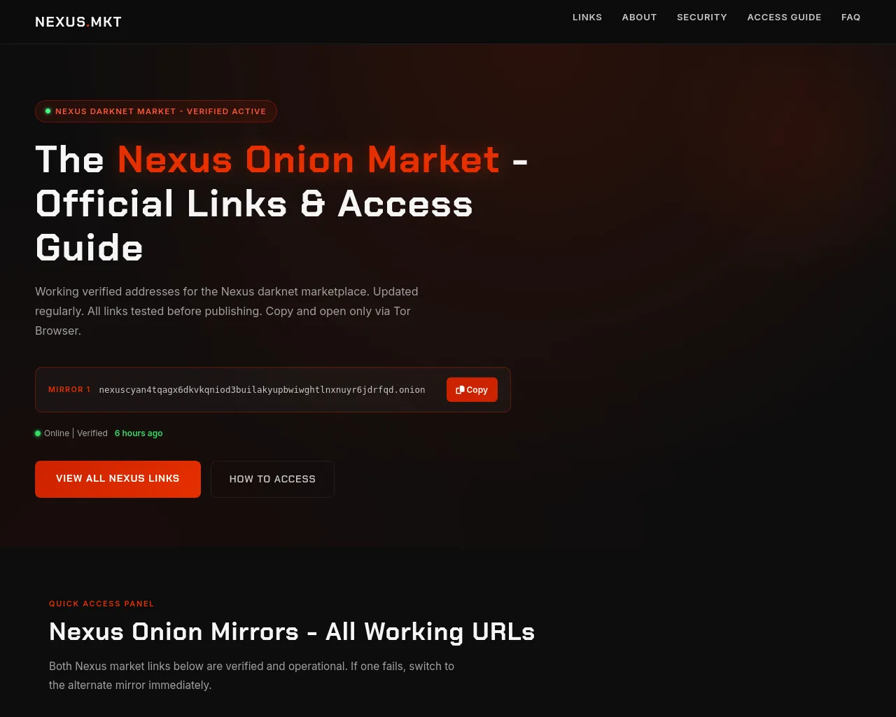 Screenshot of zone.nexus-tor-link.net
