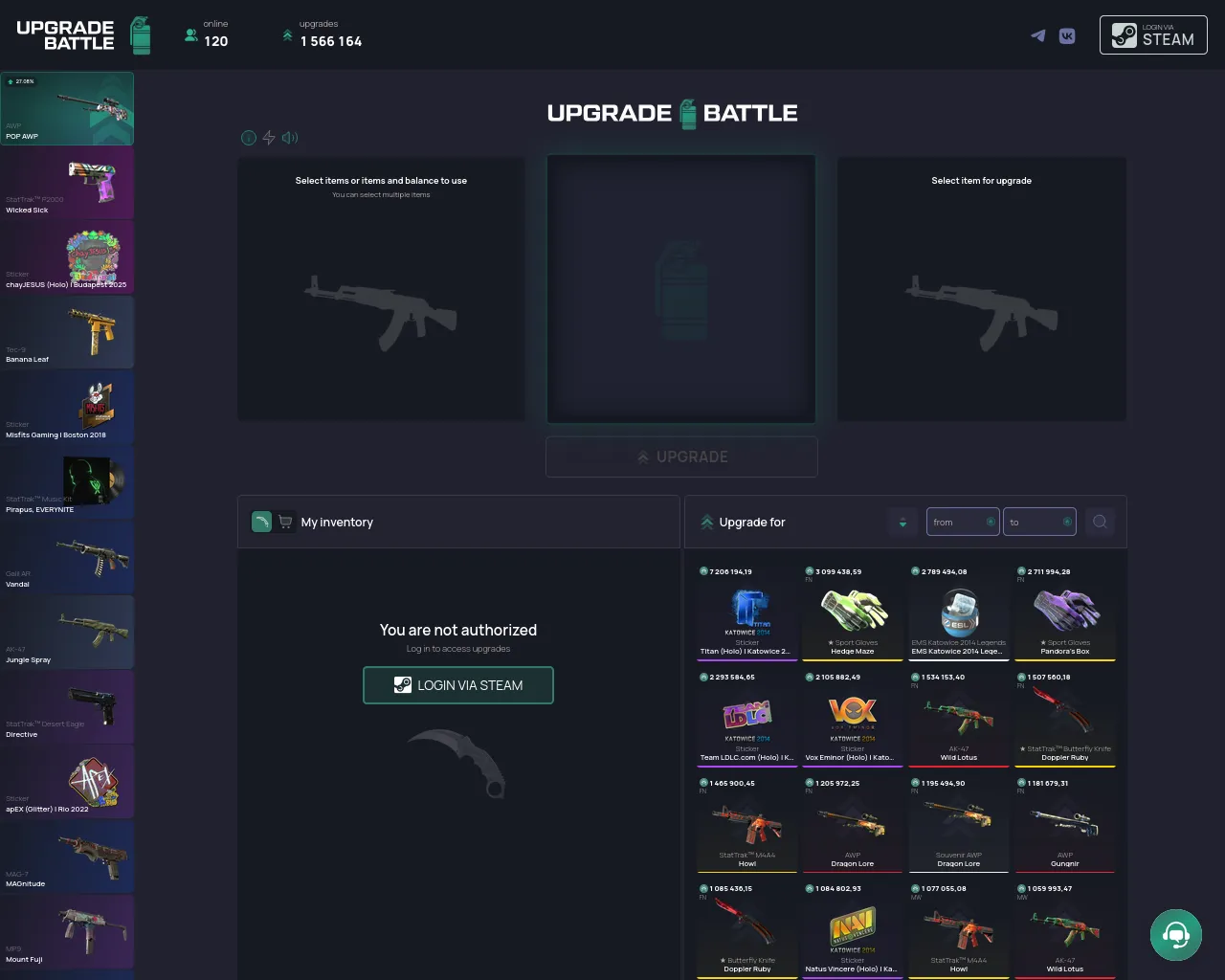 Screenshot of upgrade-battle.com