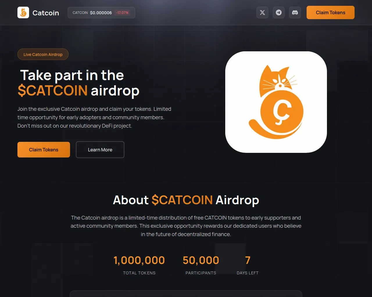 Screenshot of register-catcoin.fun