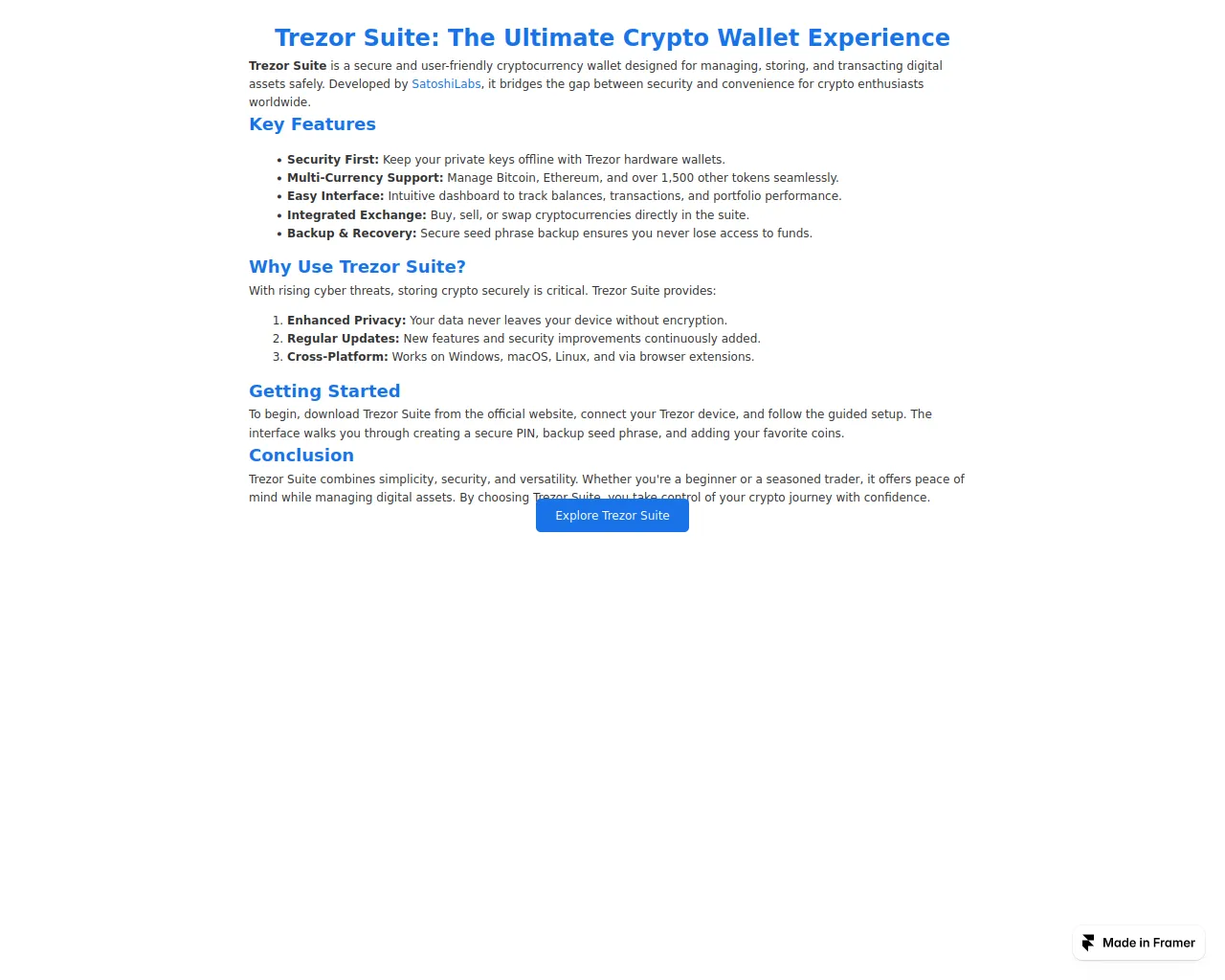 Screenshot of suites-home.framer.ai