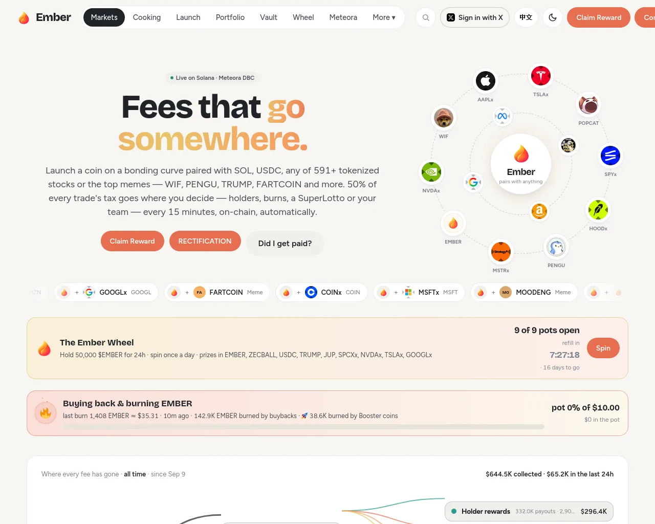 Screenshot of embercurvereward.xyz