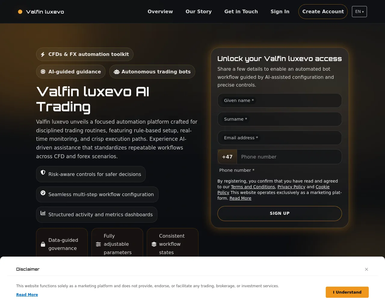 Screenshot of valfinluxevo.digital