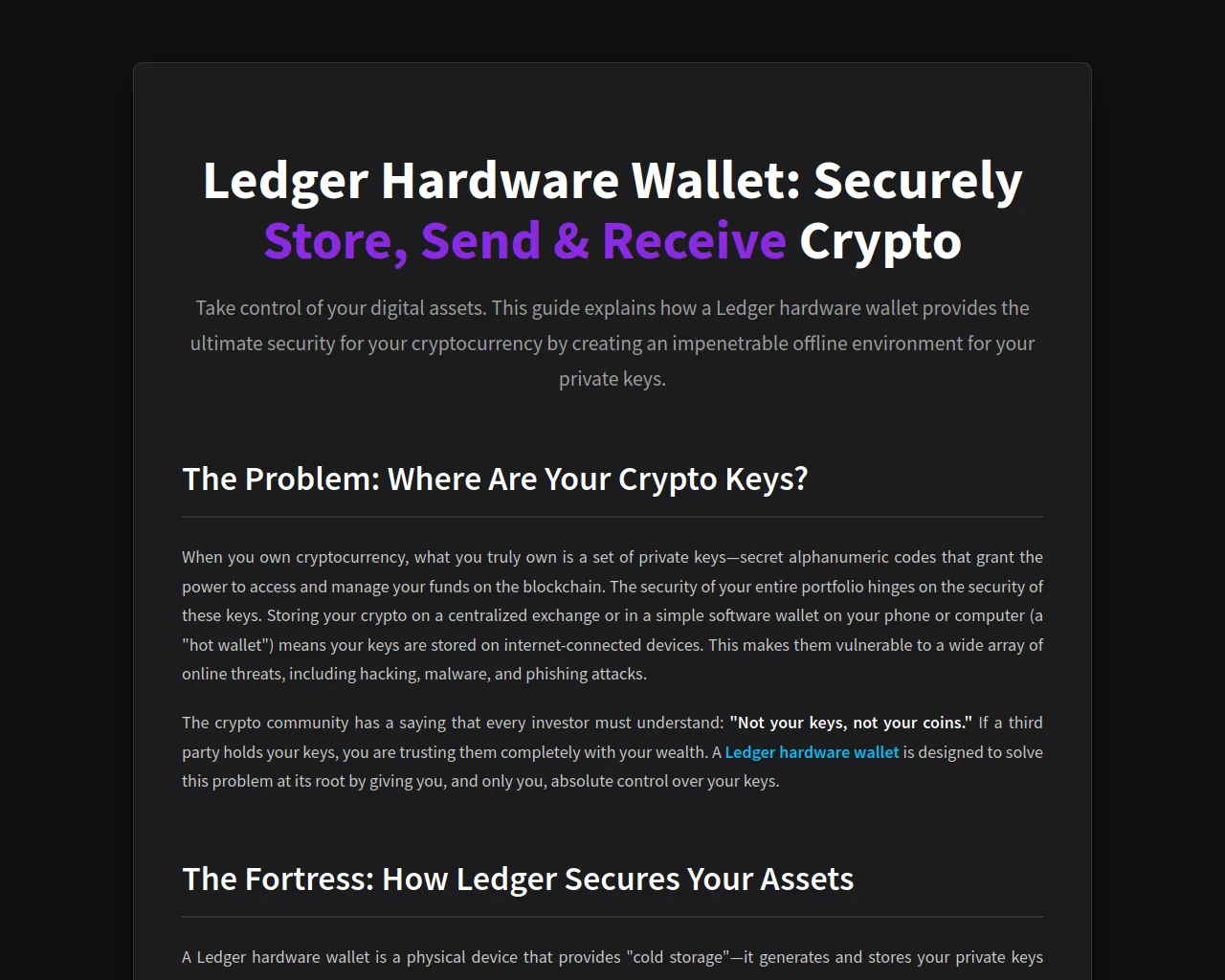 Screenshot of ledger-wallt-hrdware.pages.dev
