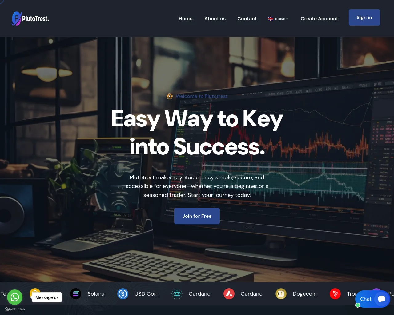 Screenshot of plutnom.com