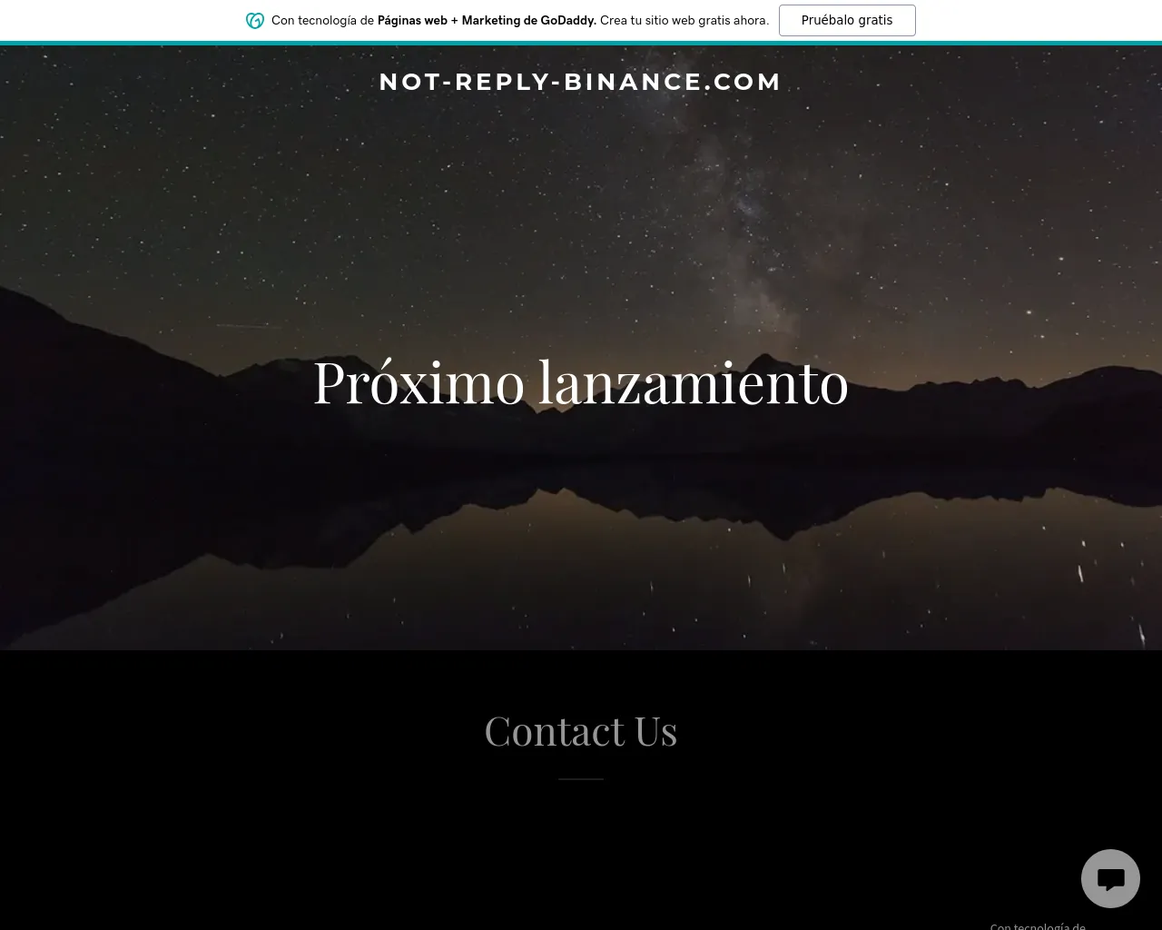 Screenshot of not-reply-binance.com