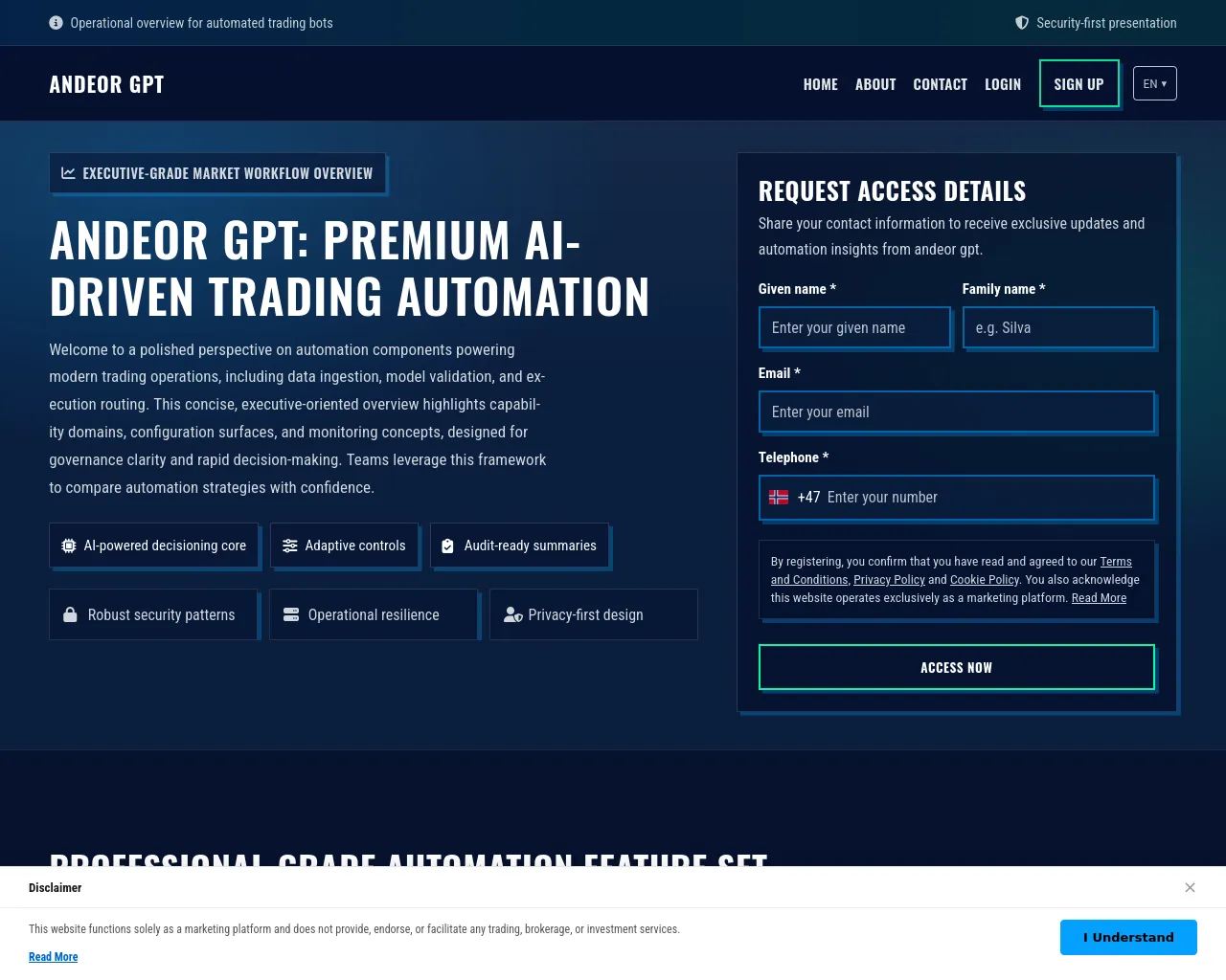 Screenshot of andeorgpt.digital