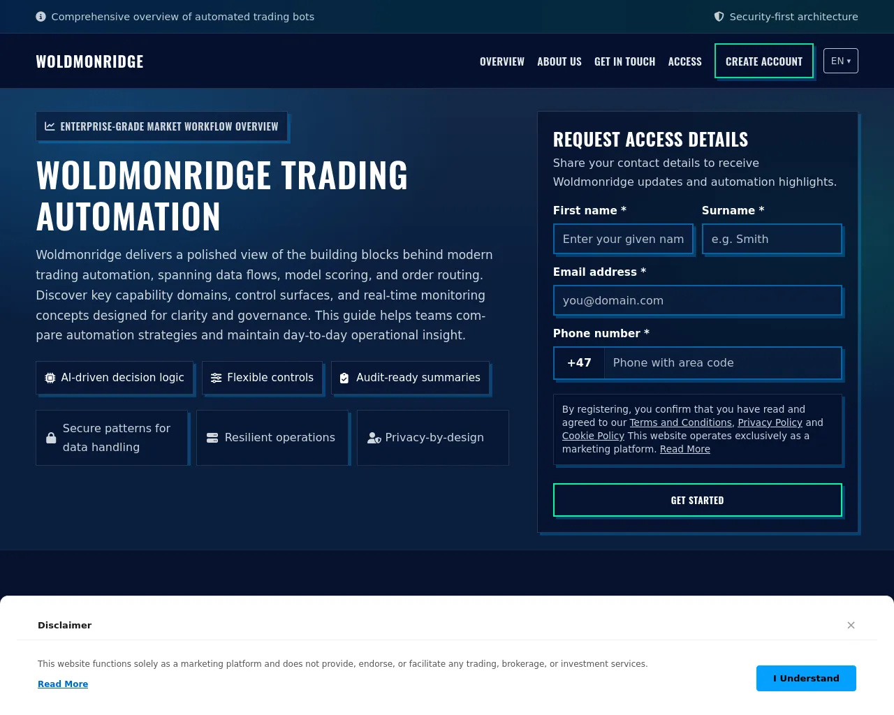 Screenshot of woldmonridge.pro