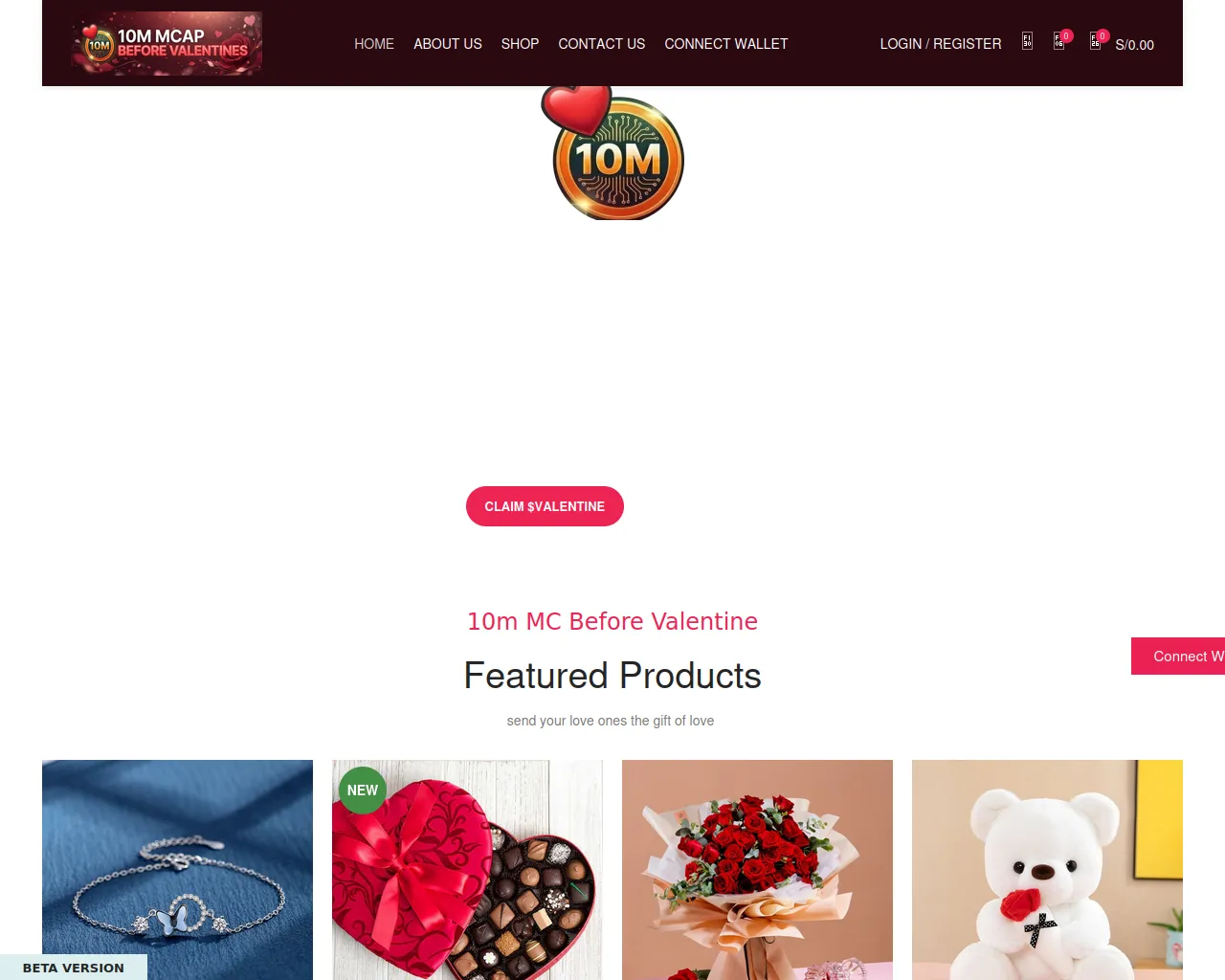 Screenshot of 10mbeforevaientine.online