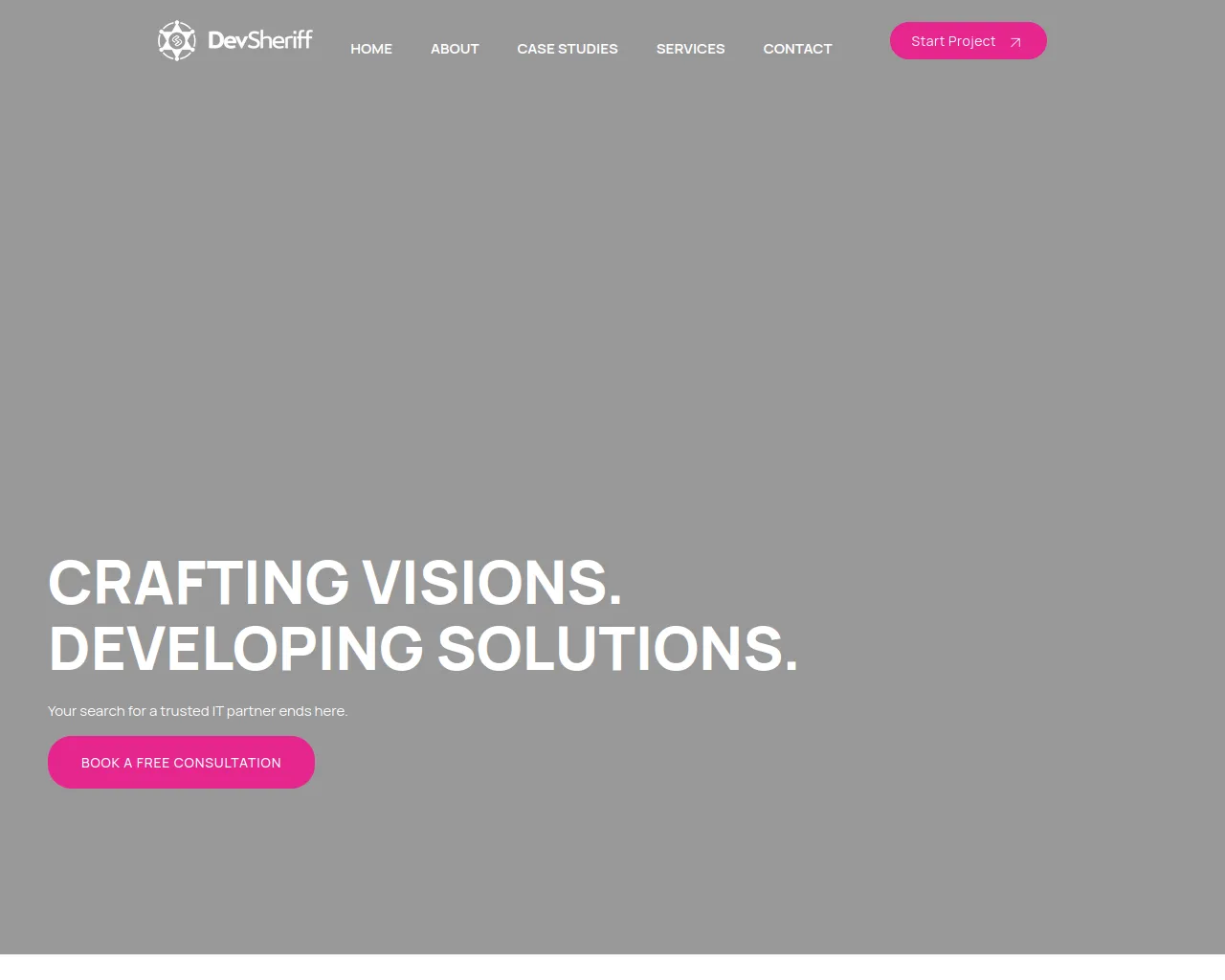 Screenshot of devsheriff.com