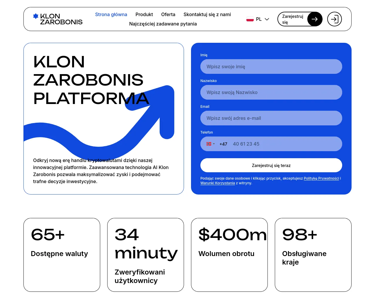 Screenshot of klonzarobonis.com