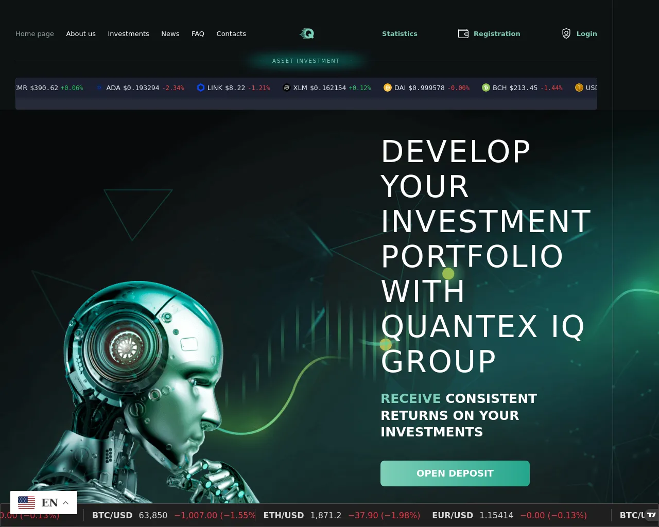 Screenshot of quantexiqgroup.com