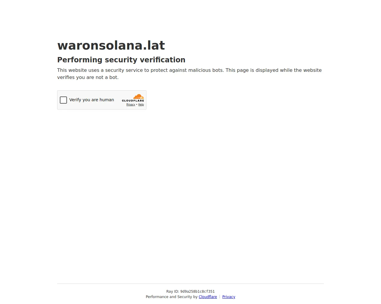 Screenshot of waronsolana.lat