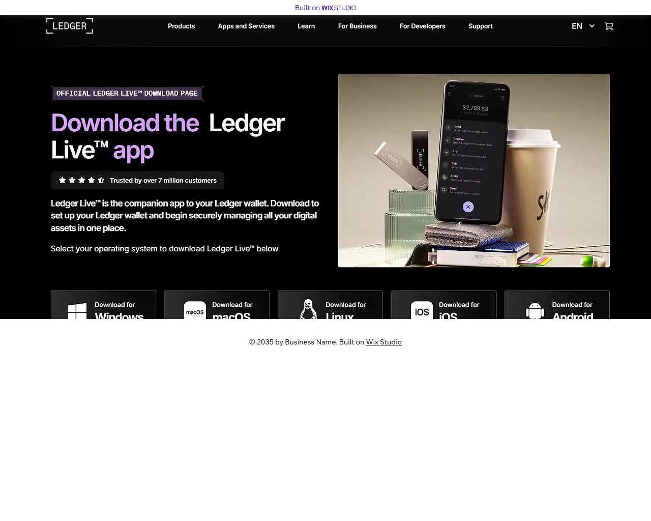 Screenshot of homelive-desktop.wixstudio.com