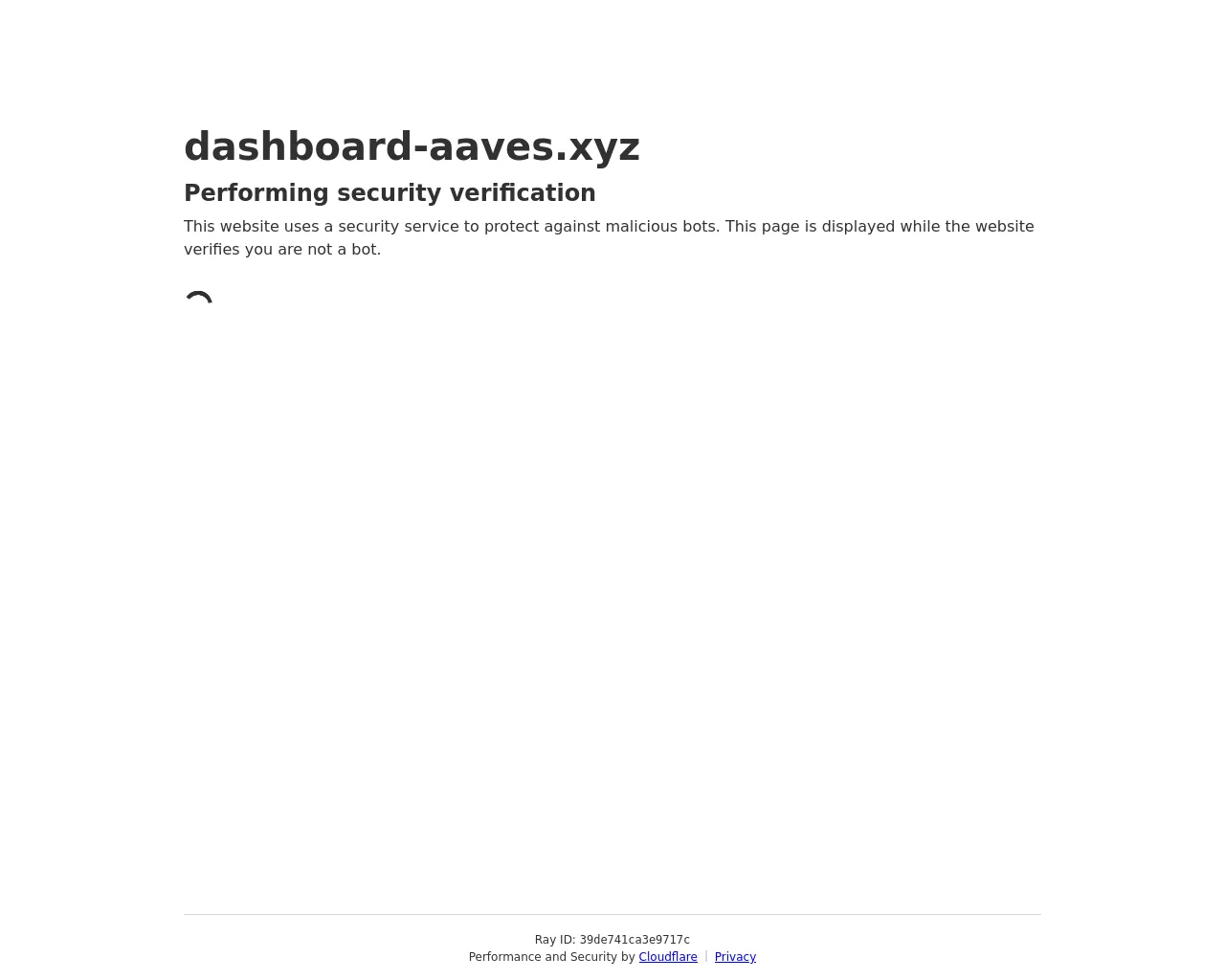 Screenshot of dashboard-aaves.xyz