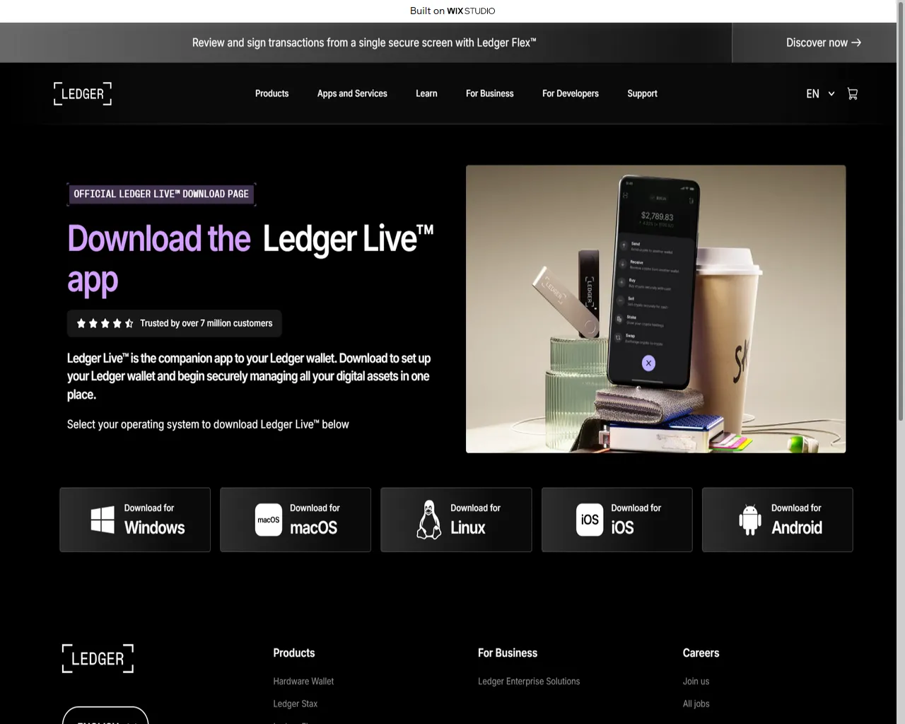 Screenshot of getledgestart.wixstudio.com