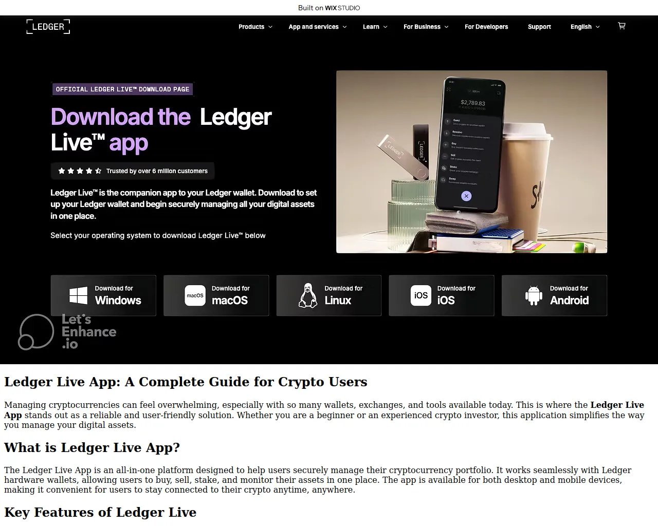 Screenshot of appkledgerd.wixstudio.com