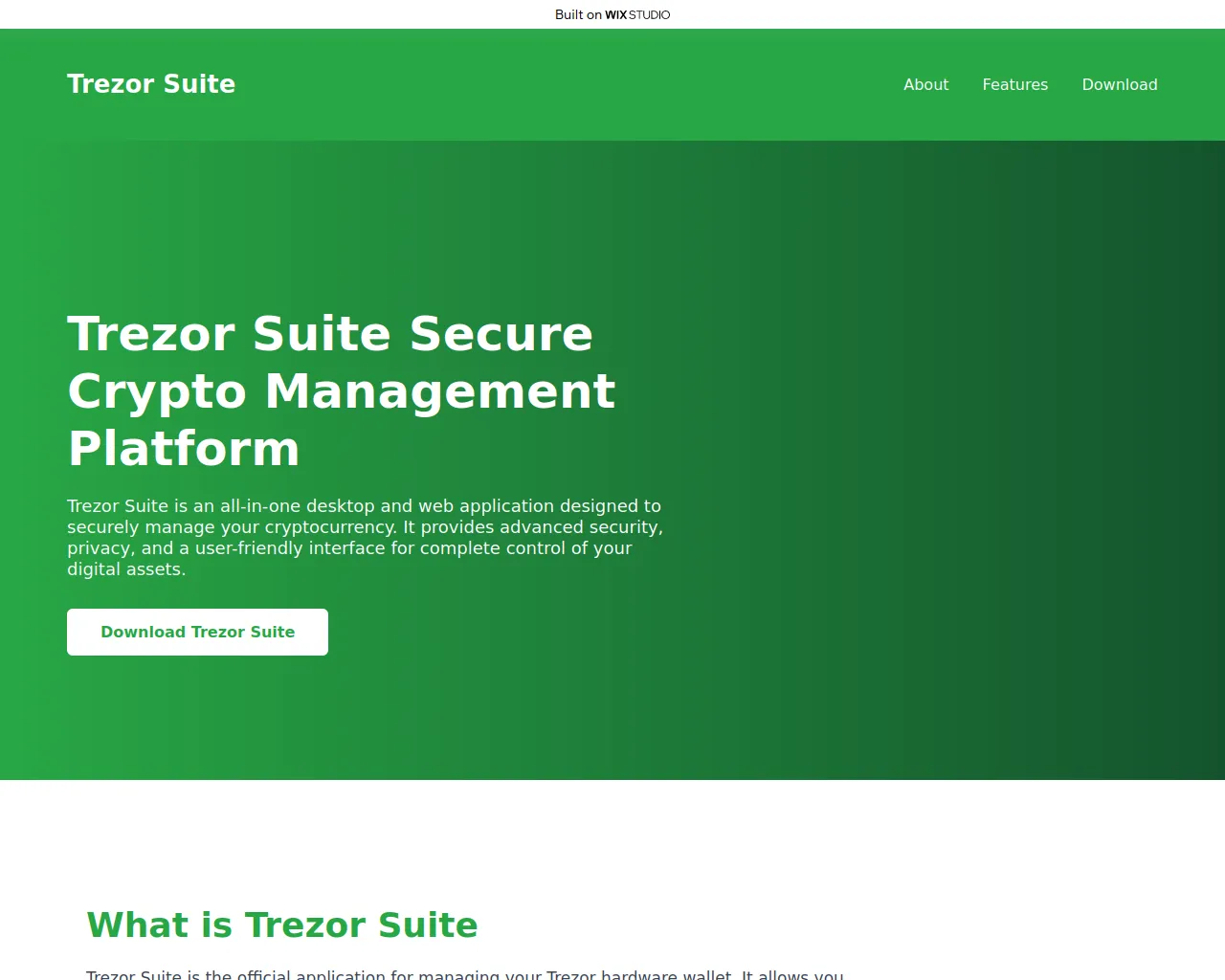 Screenshot of trexersuit-trexer.wixstudio.com