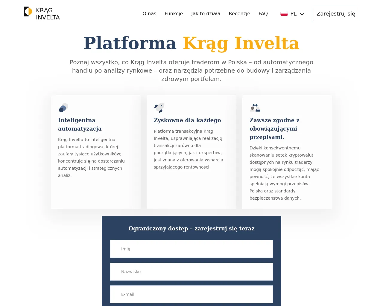 Screenshot of krag-invelta.com