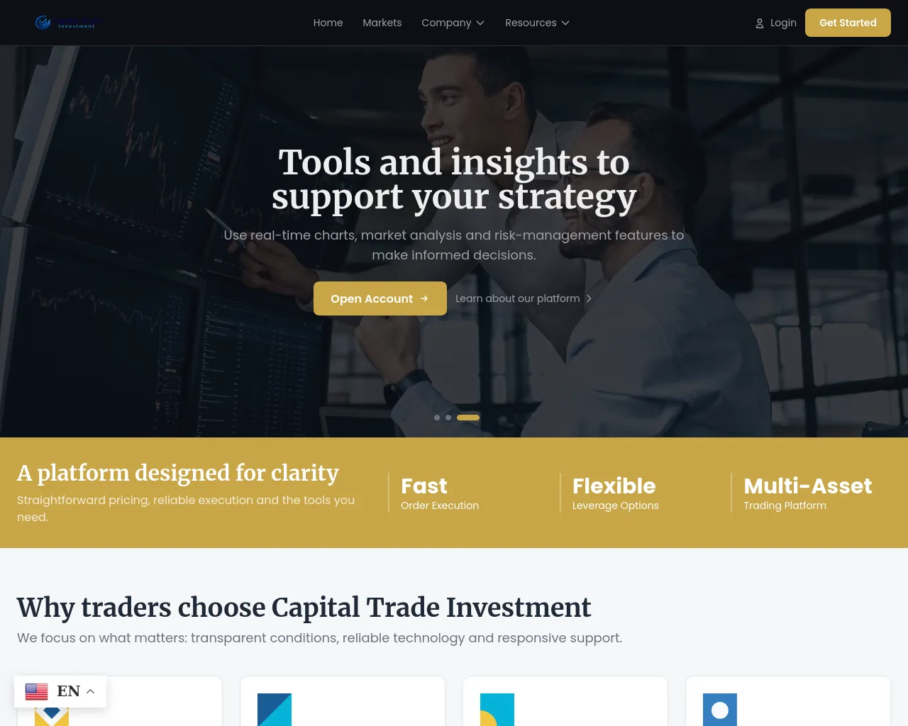 Screenshot of capitaltradein.live