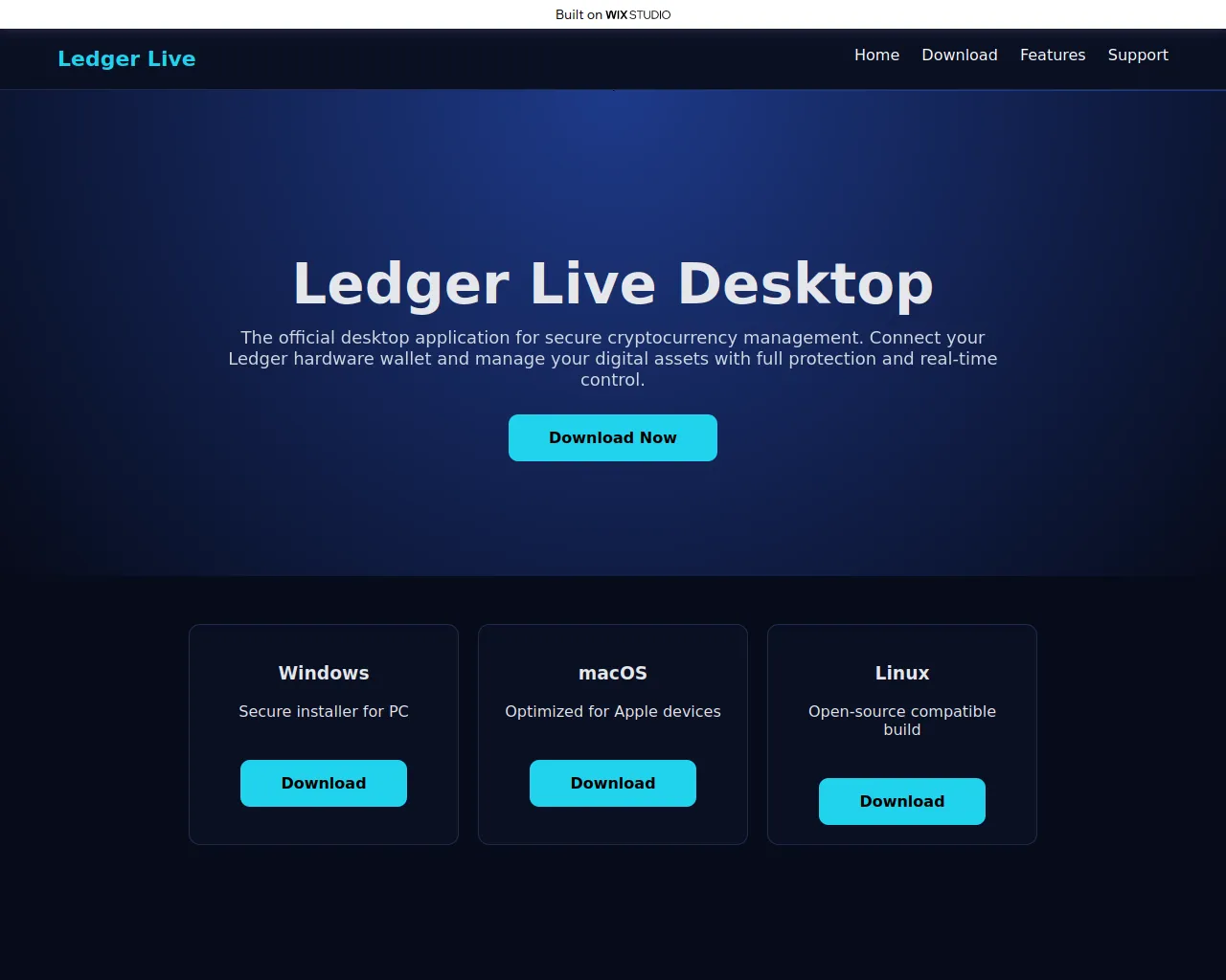Screenshot of get-live-global.wixstudio.com