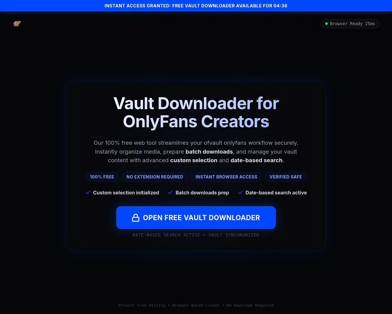 Screenshot of ofvault.live