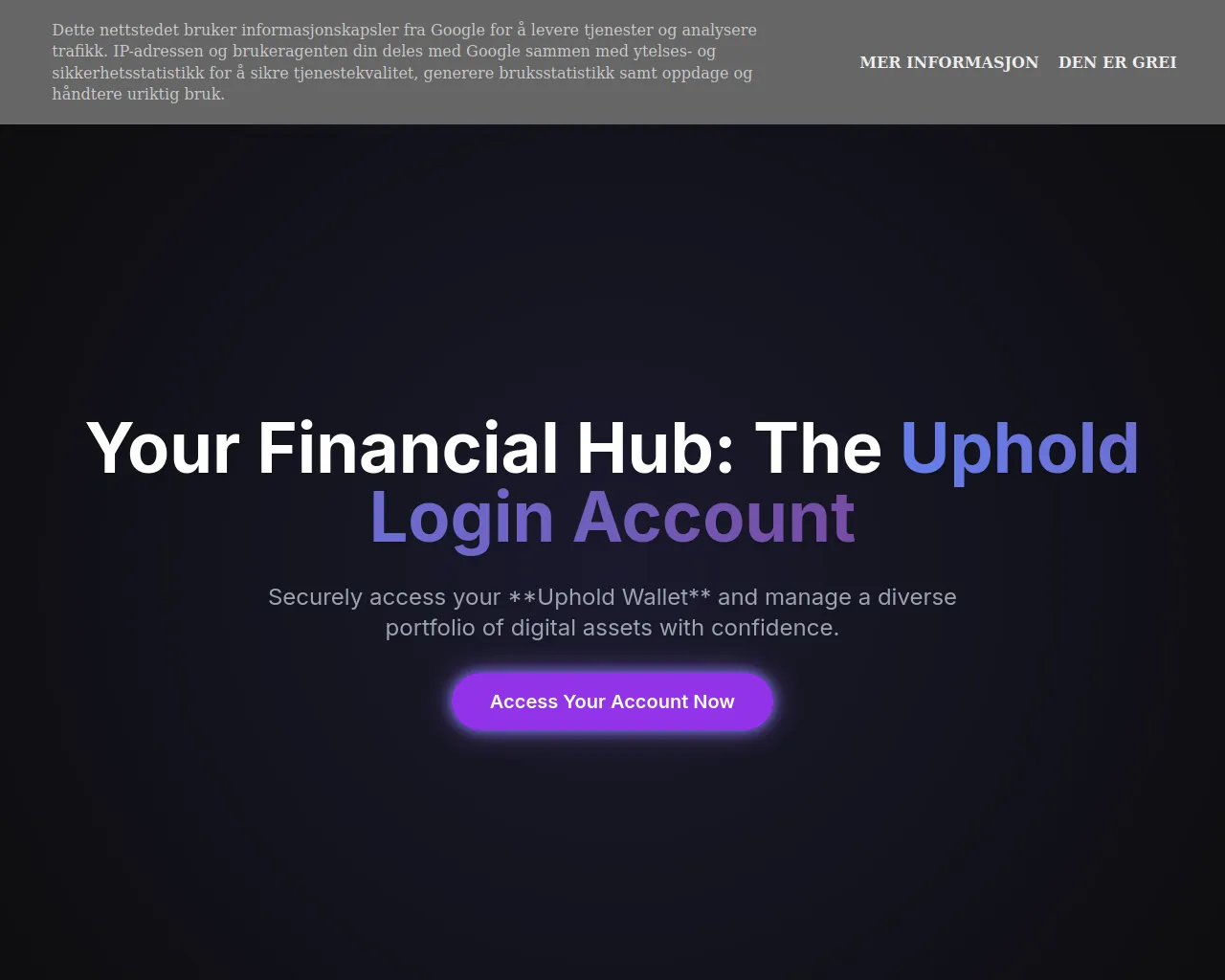 Screenshot of uphold-logn-account.blogspot.co.at