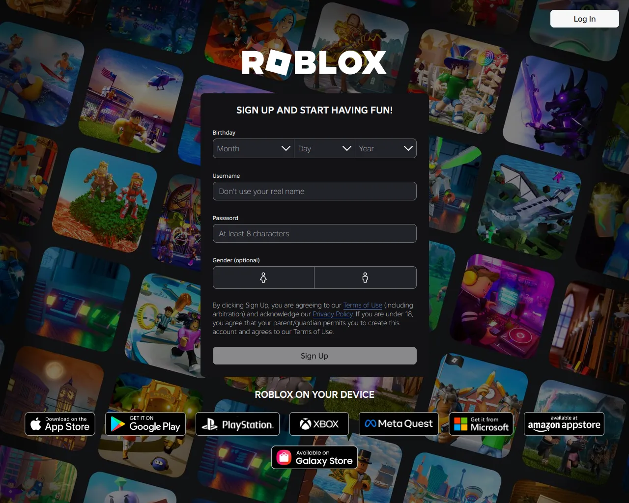 Screenshot of roproxy.xyz