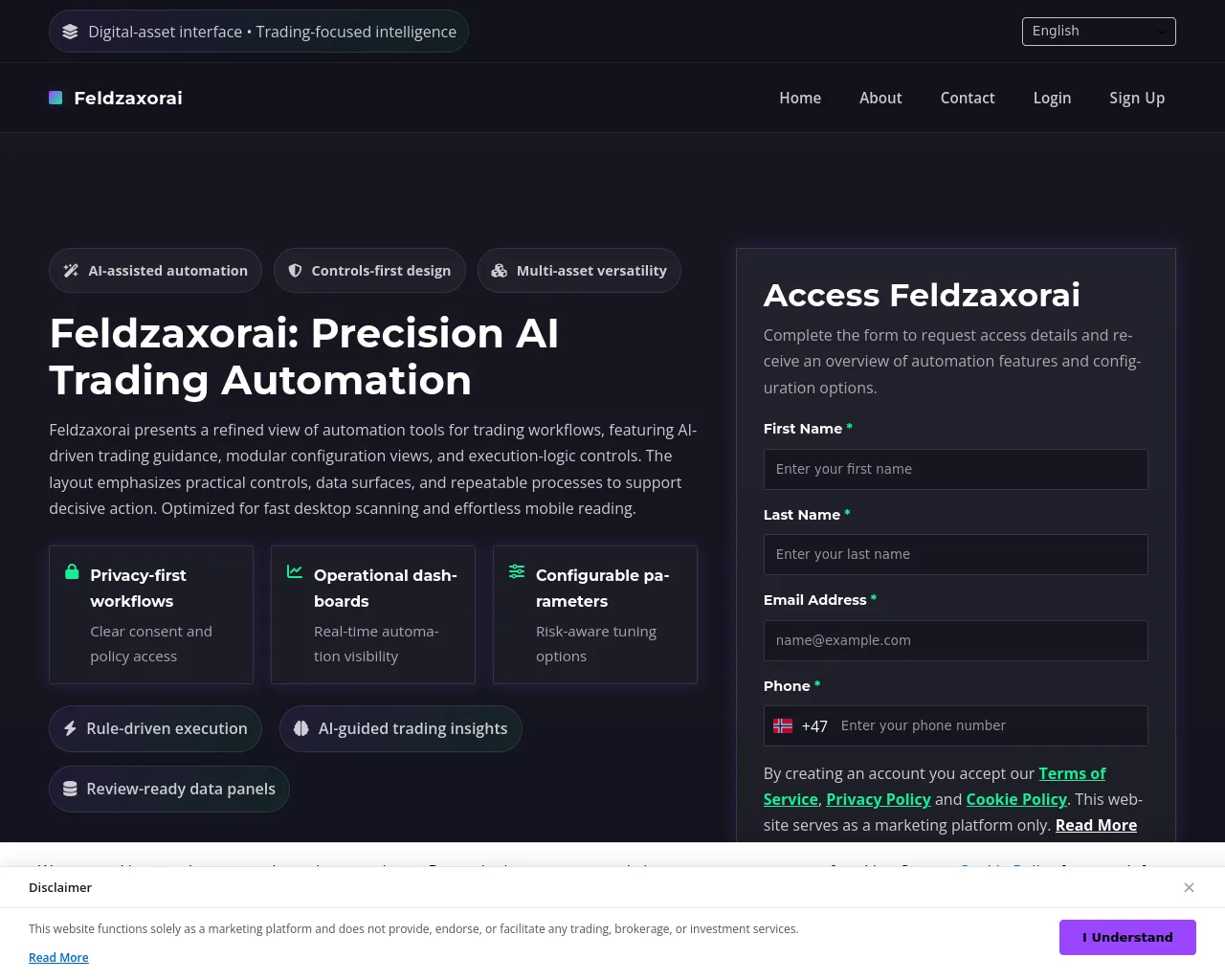 Screenshot of feldzaxorai.digital
