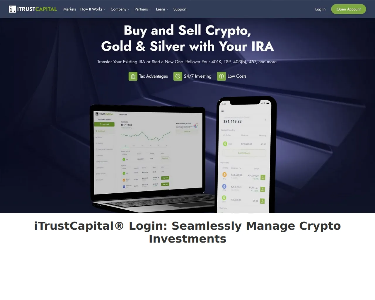 Screenshot of itrstcptllogin.webflow.io