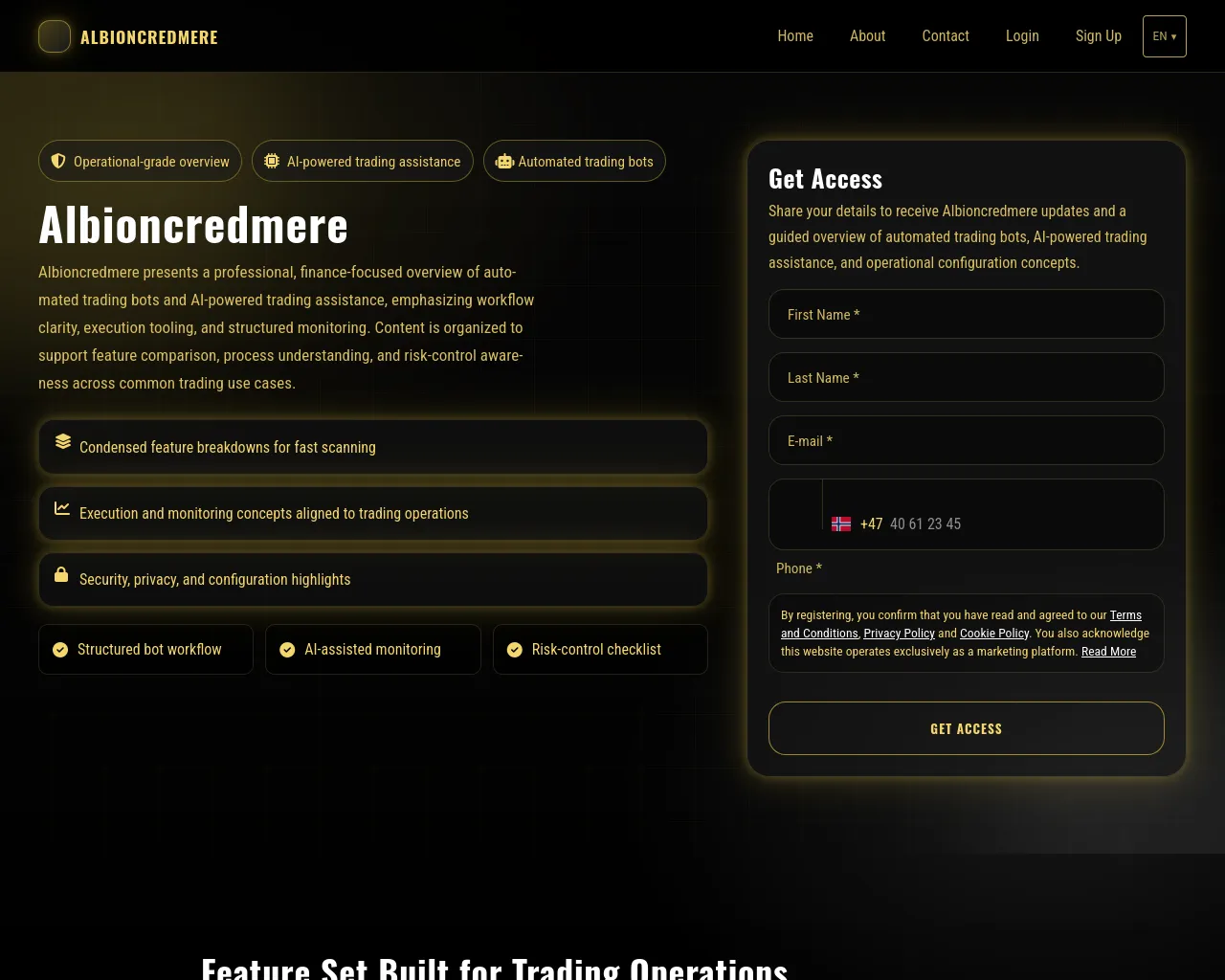 Screenshot of albioncredmere-pro.com