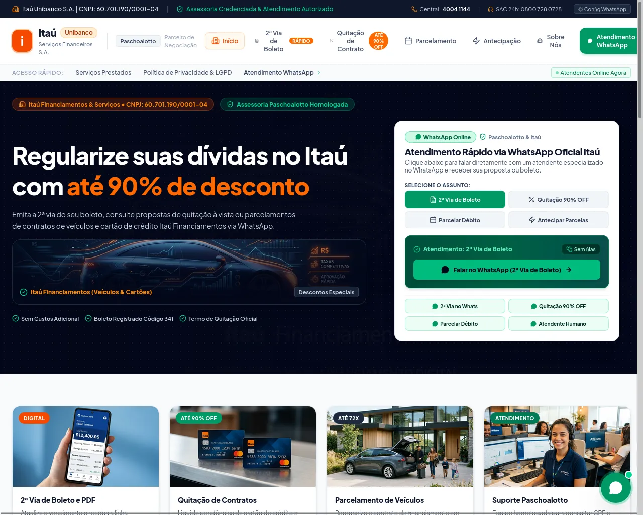 Screenshot of suporteitauweb.com