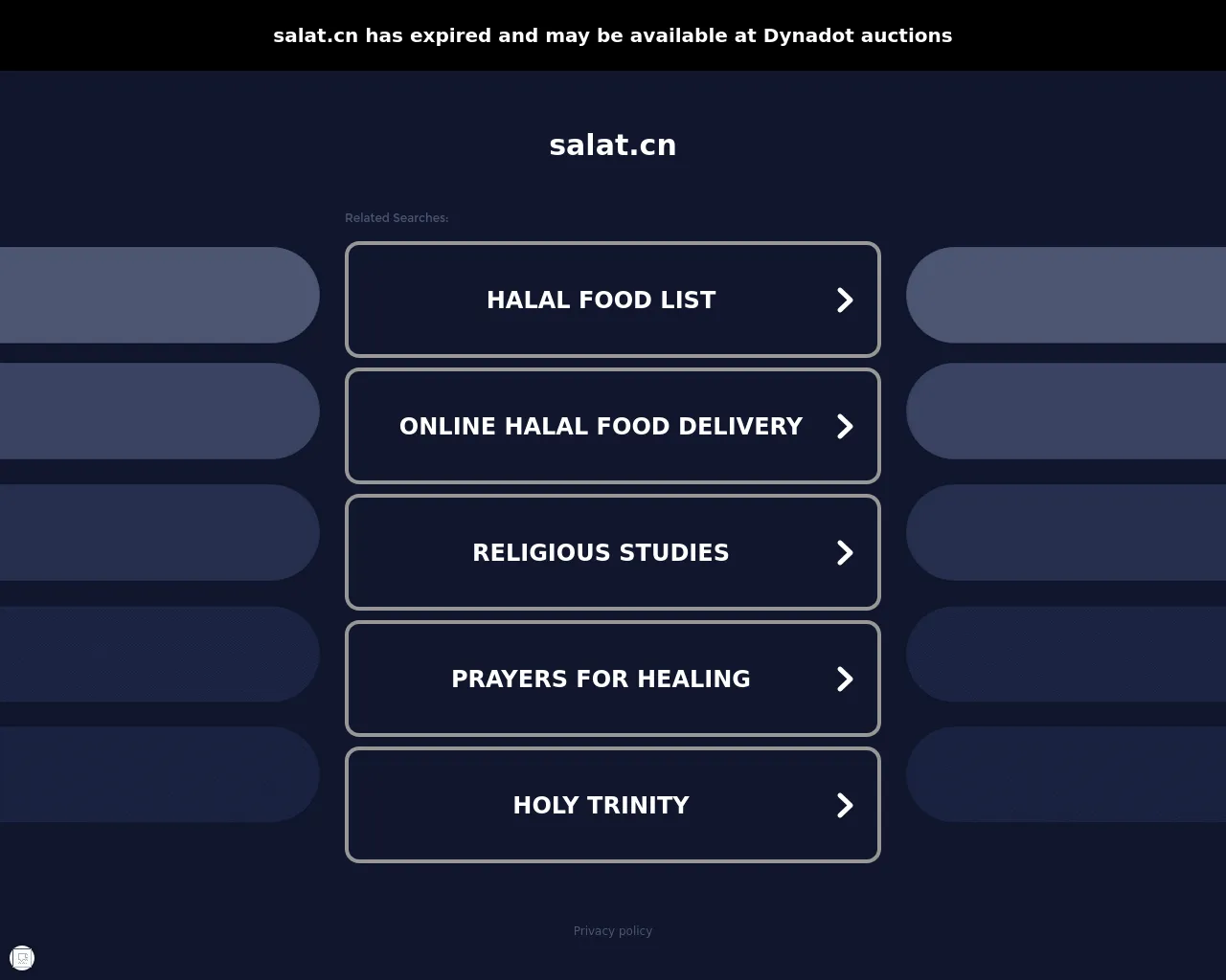 Screenshot of salat.cn