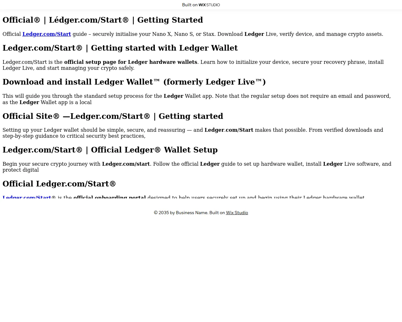 Screenshot of ledgrenconnect.wixstudio.com