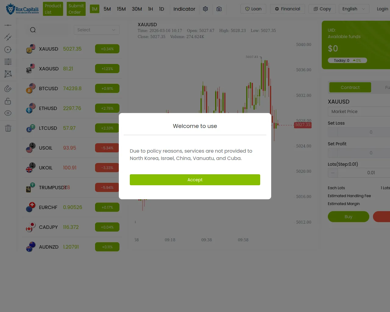 Screenshot of pc.caprtalserusfx.com