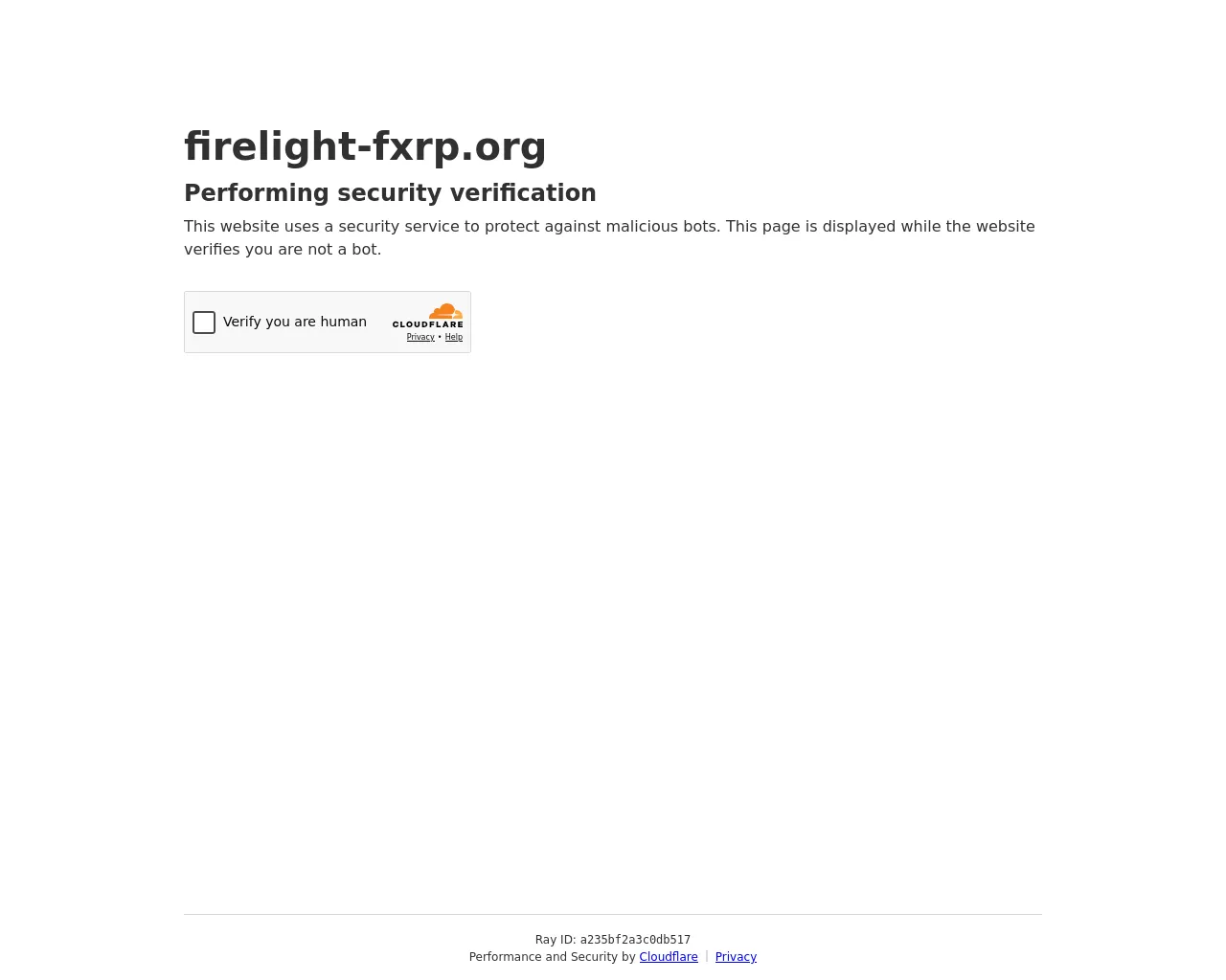 Screenshot of firelight-fxrp.org