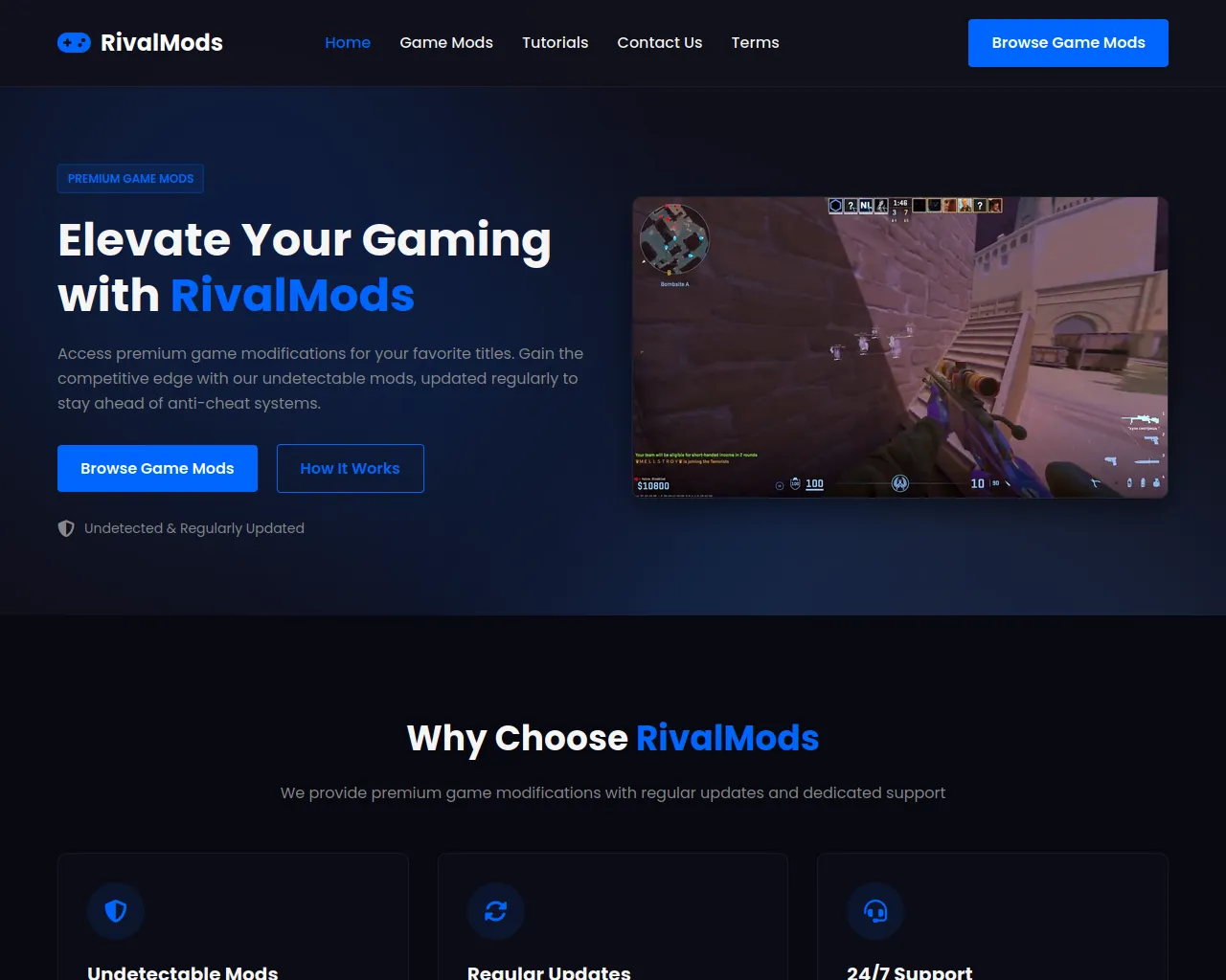 Screenshot of rivalmods.biz