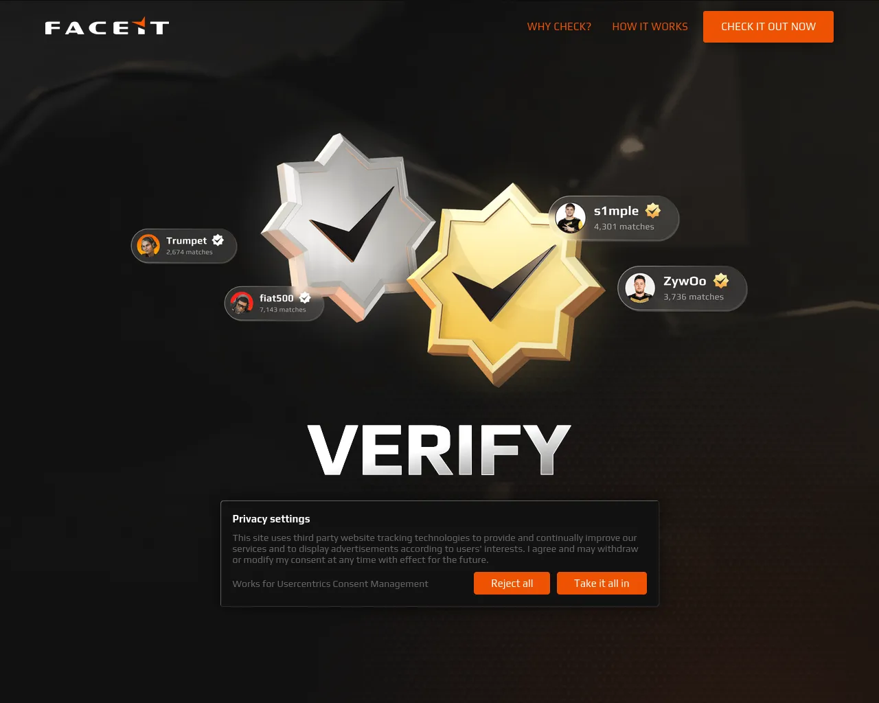 Screenshot of faceitgame.pro