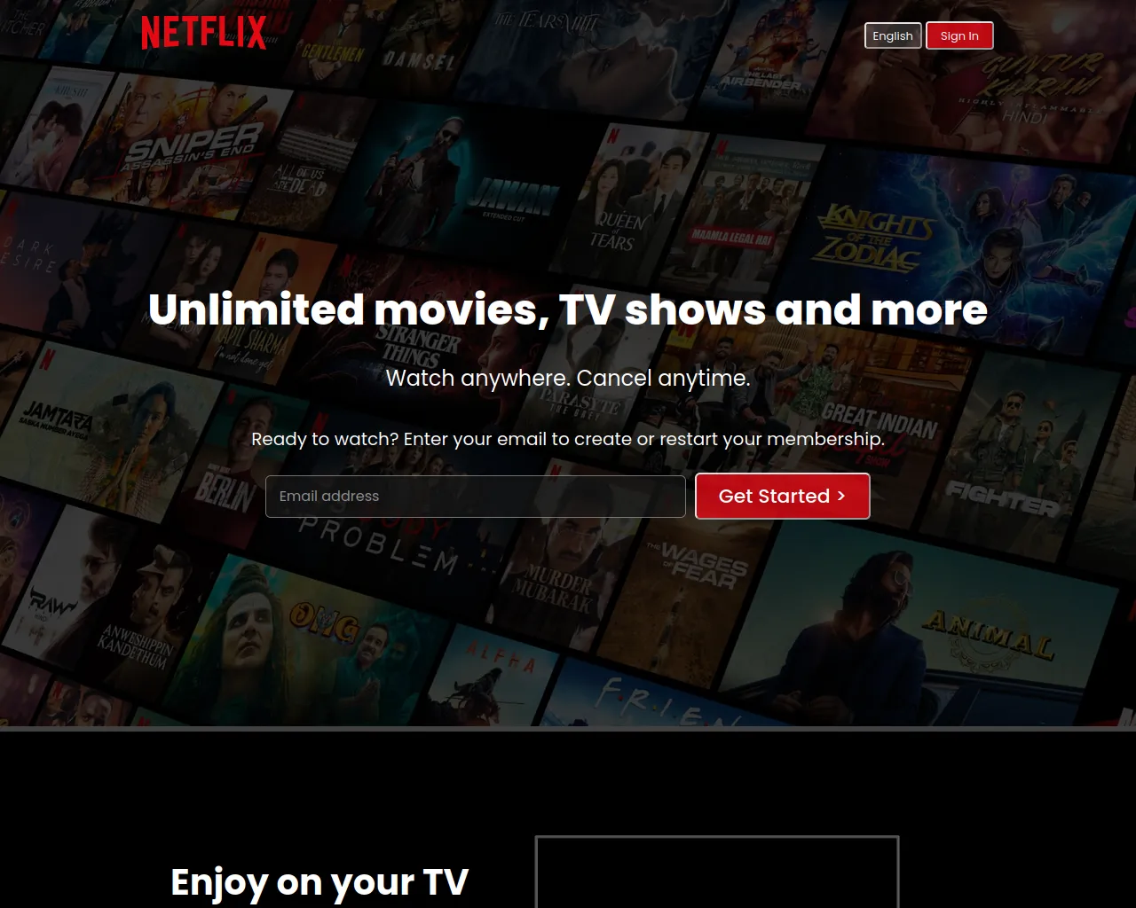 Screenshot of netflix-clone-gray-beta.vercel.app