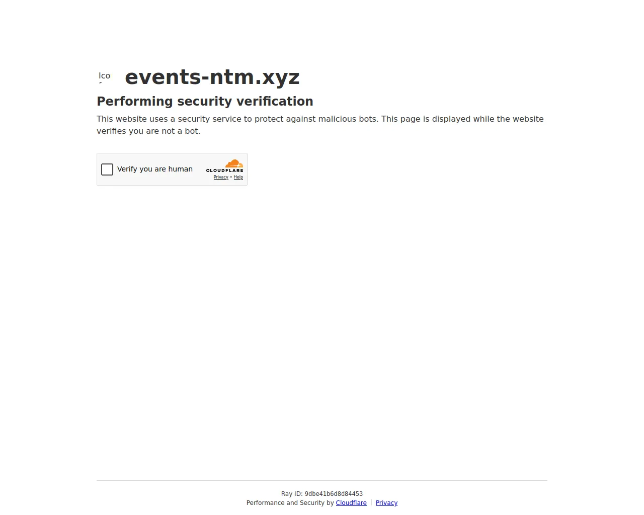 Screenshot of events-ntm.xyz
