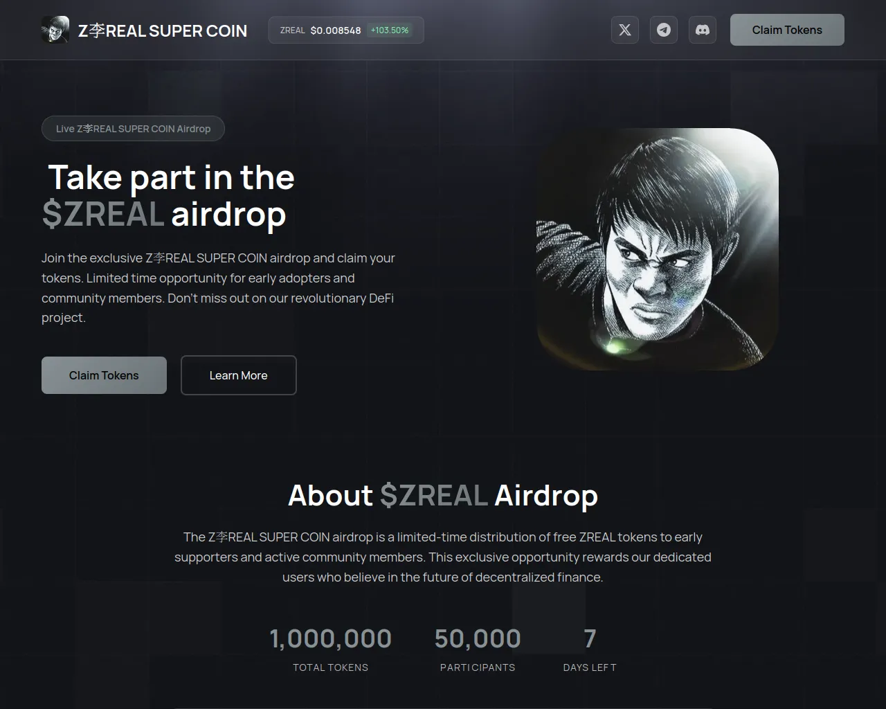 Screenshot of join-zreal.fun