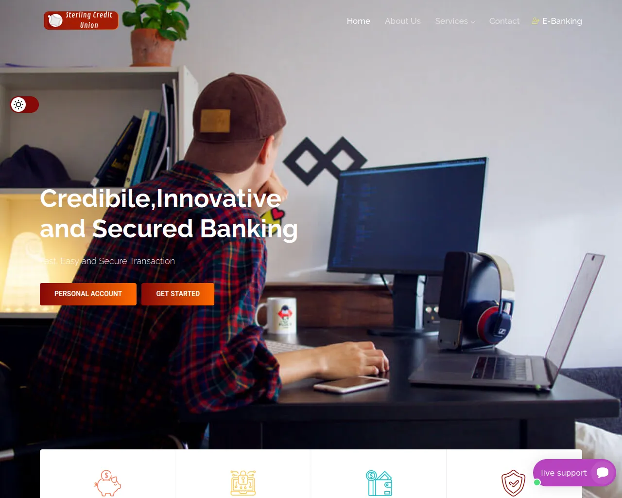 Screenshot of sterlingcreditunion.world