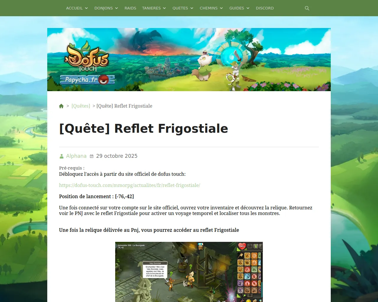Screenshot of xn--papyha-zua.fr