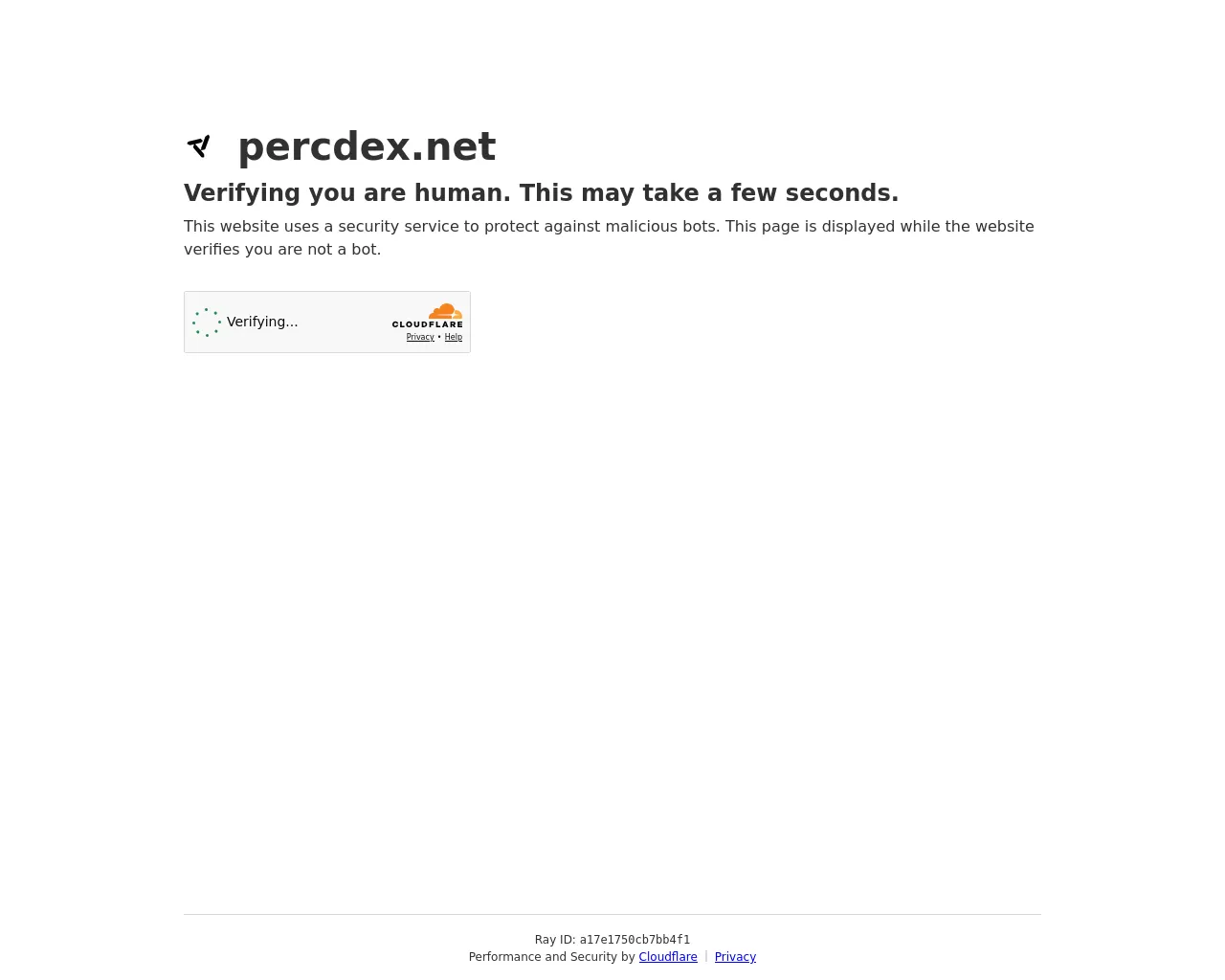 Stored capture of perc.exchange