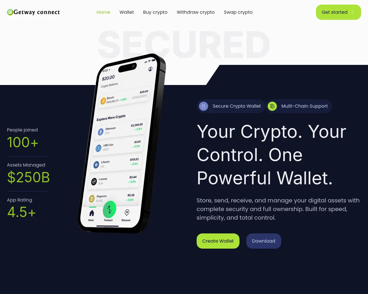 Screenshot of getwayconnect.com